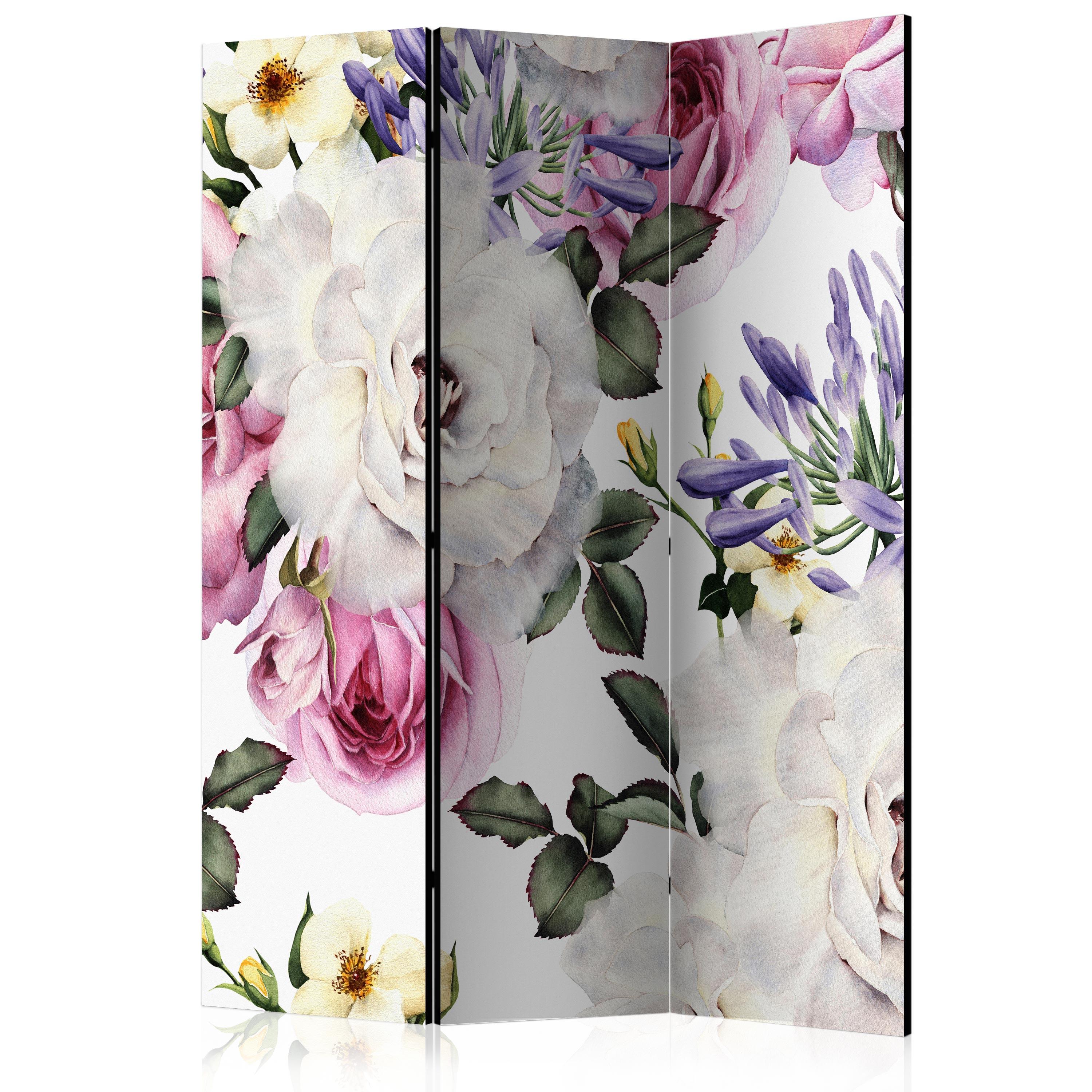 Skærmvæg – Floral Glade – 135 x 172 cm – Enkeltsiddet