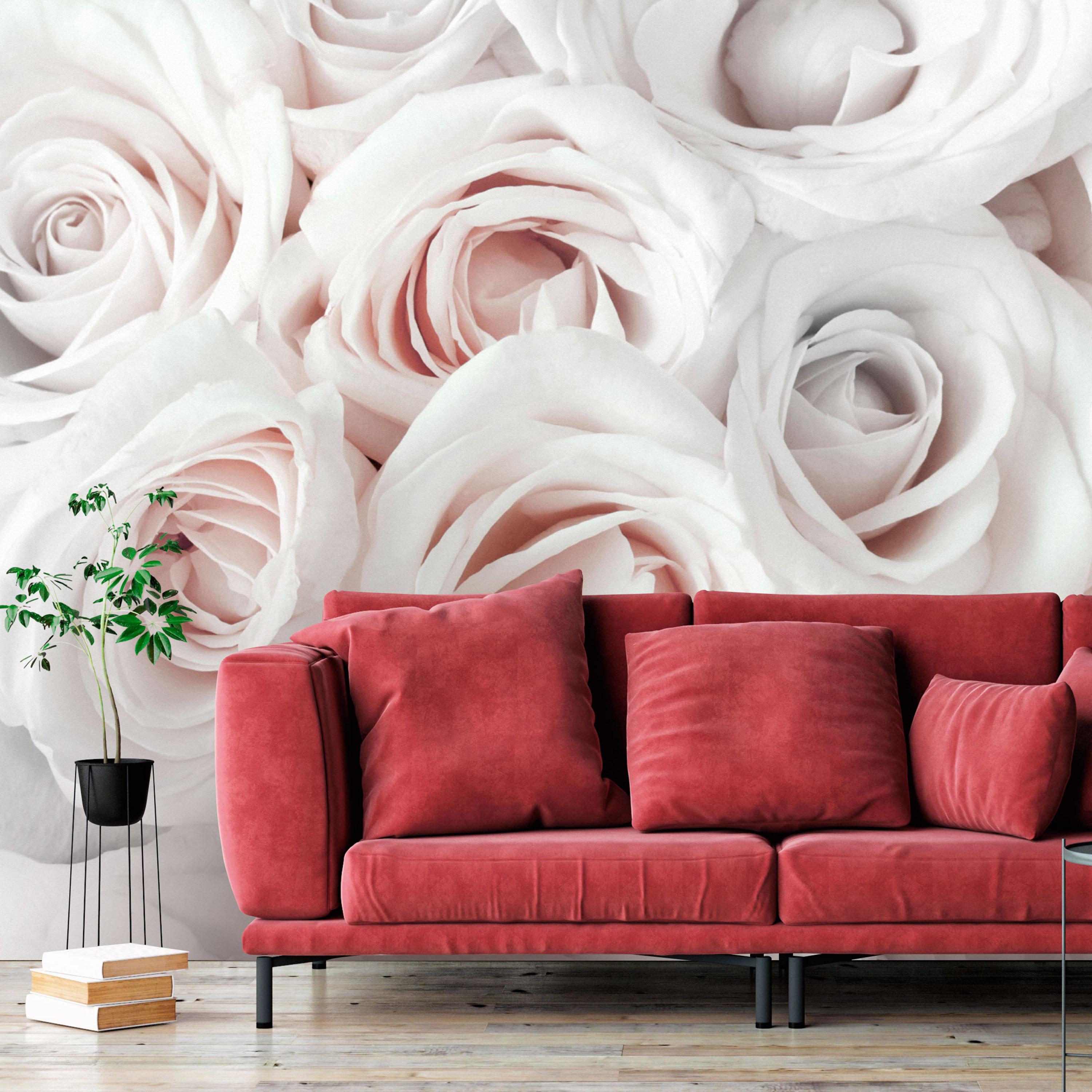 Fototapet - Satin Rose (Pink) - 250 x 175 cm - Premium billede