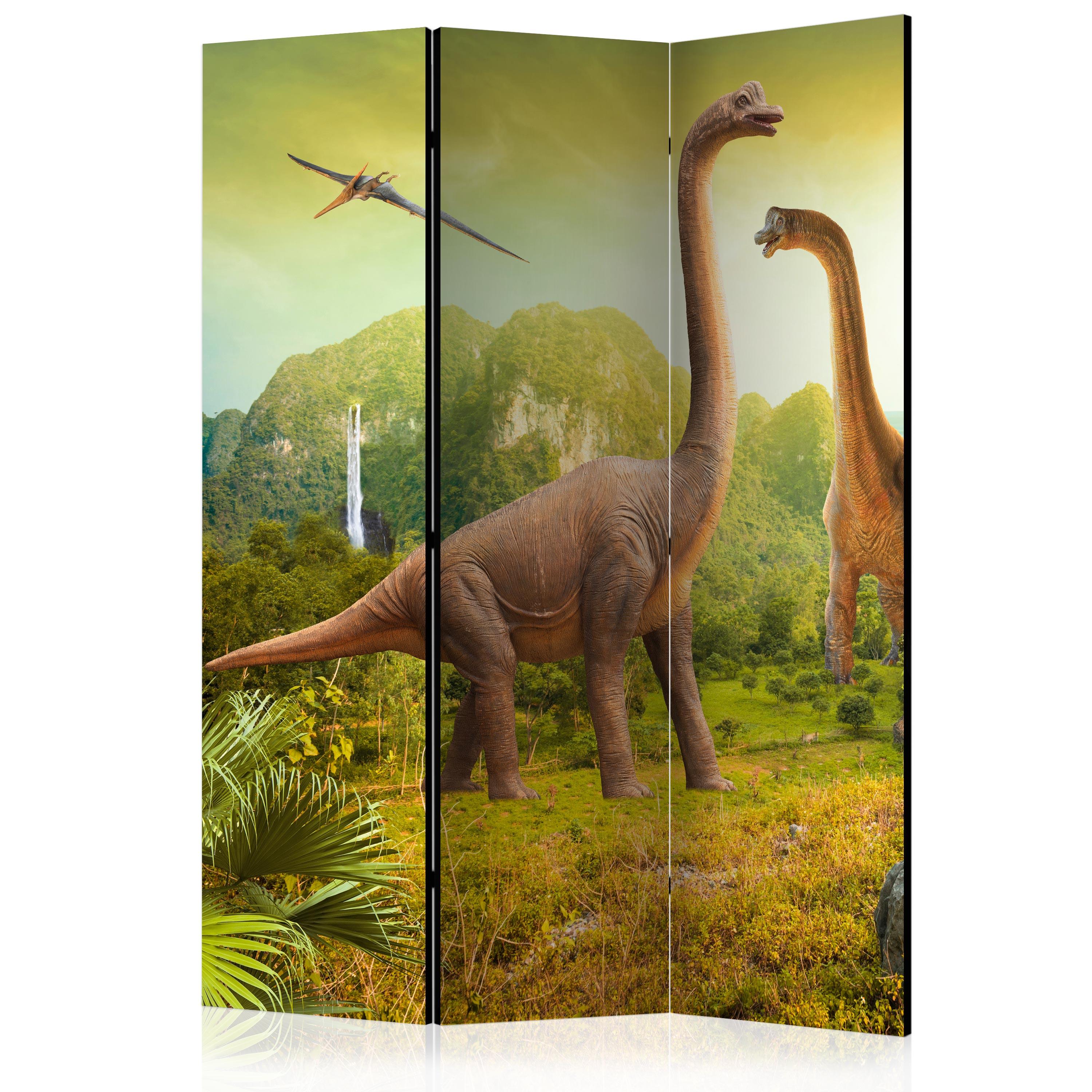 Skærmvæg Dinosaurs 135 X 172 Cm Enkeltsiddet