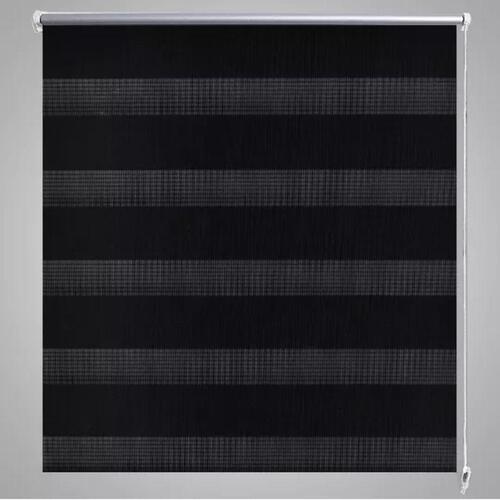 Rullegardin i zebradesign 40 x 100 cm sort