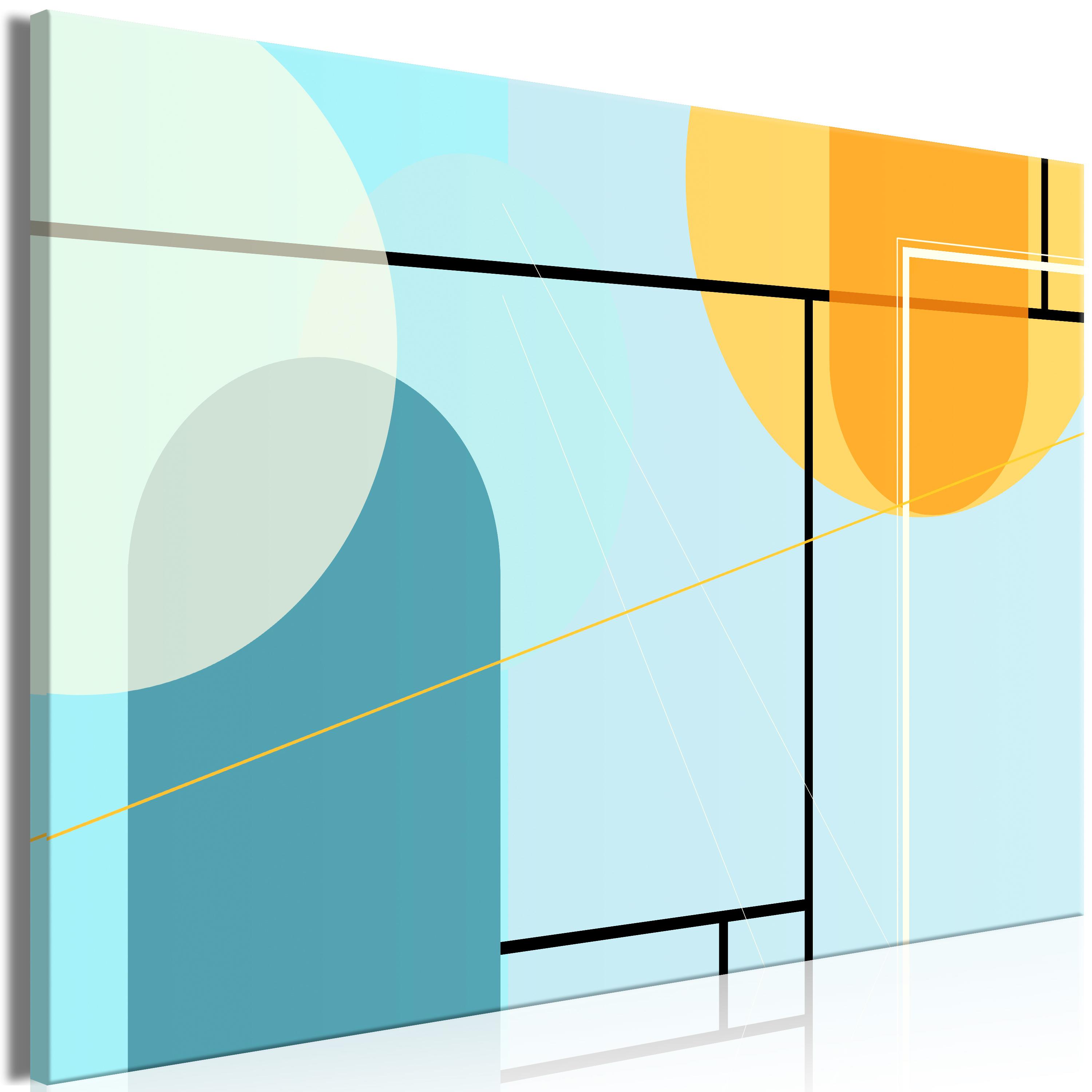 Billede - Arranged Ocean (1 Part) Wide - 60 x 40 cm - Premium Print billede