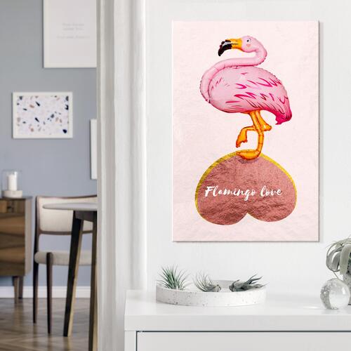 Billede - Flamingo in Love (1 Part) Vertical