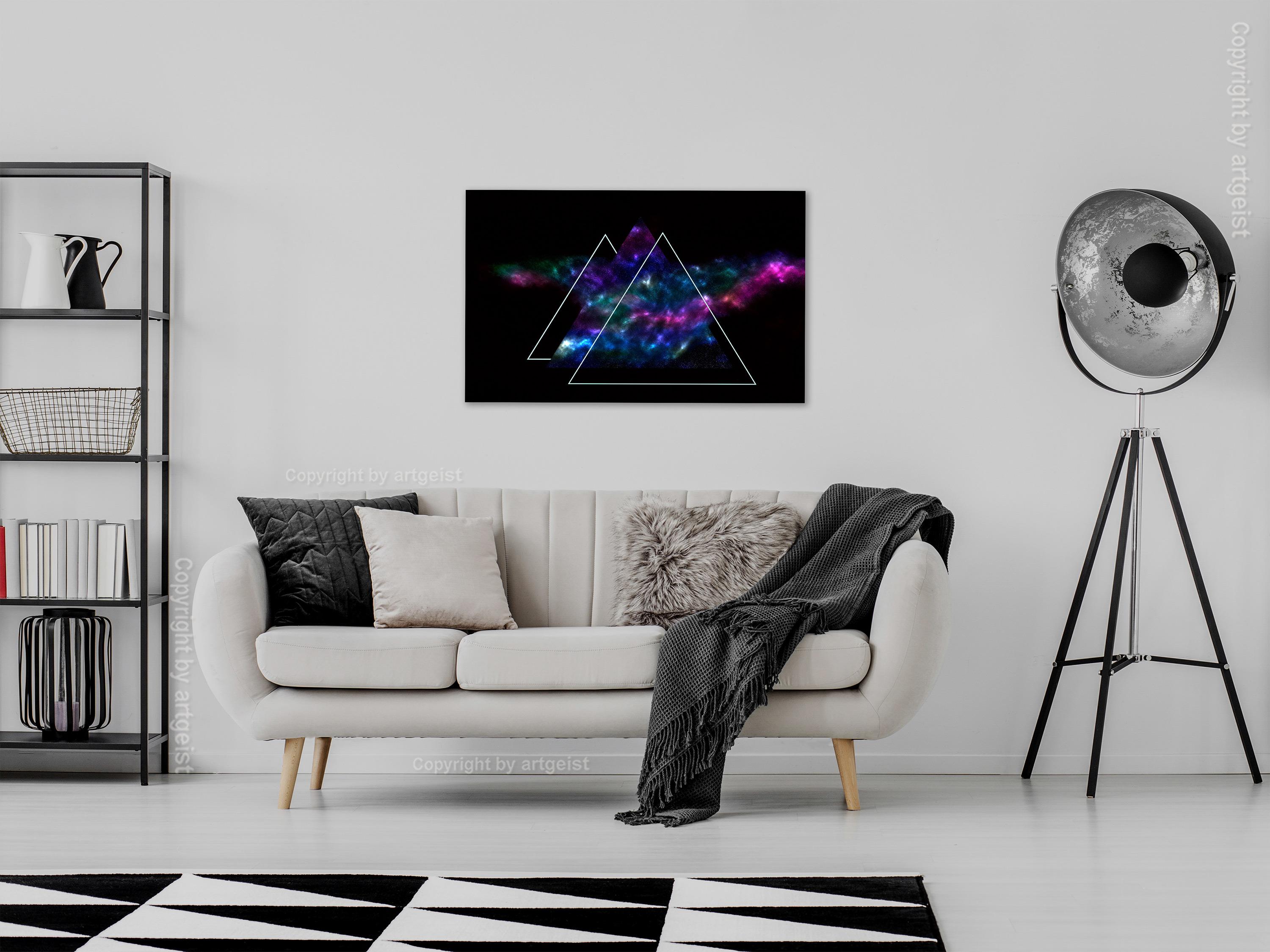 Billede - Space Mirror (1 Part) Wide - 60 x 40 cm - Premium Print billede