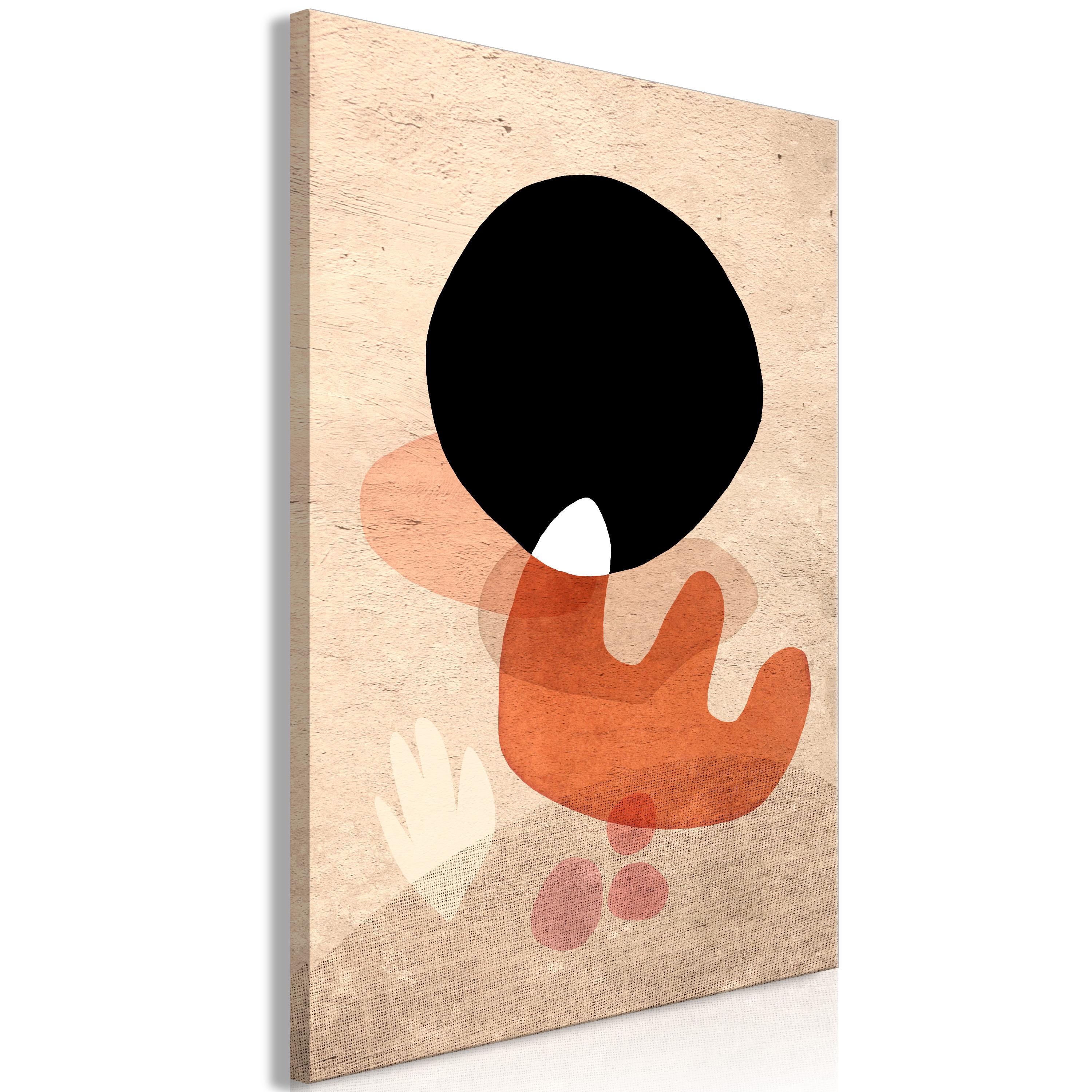 Billede - Black Stone (1 Part) Vertical - 20 x 30 cm - Standard billede