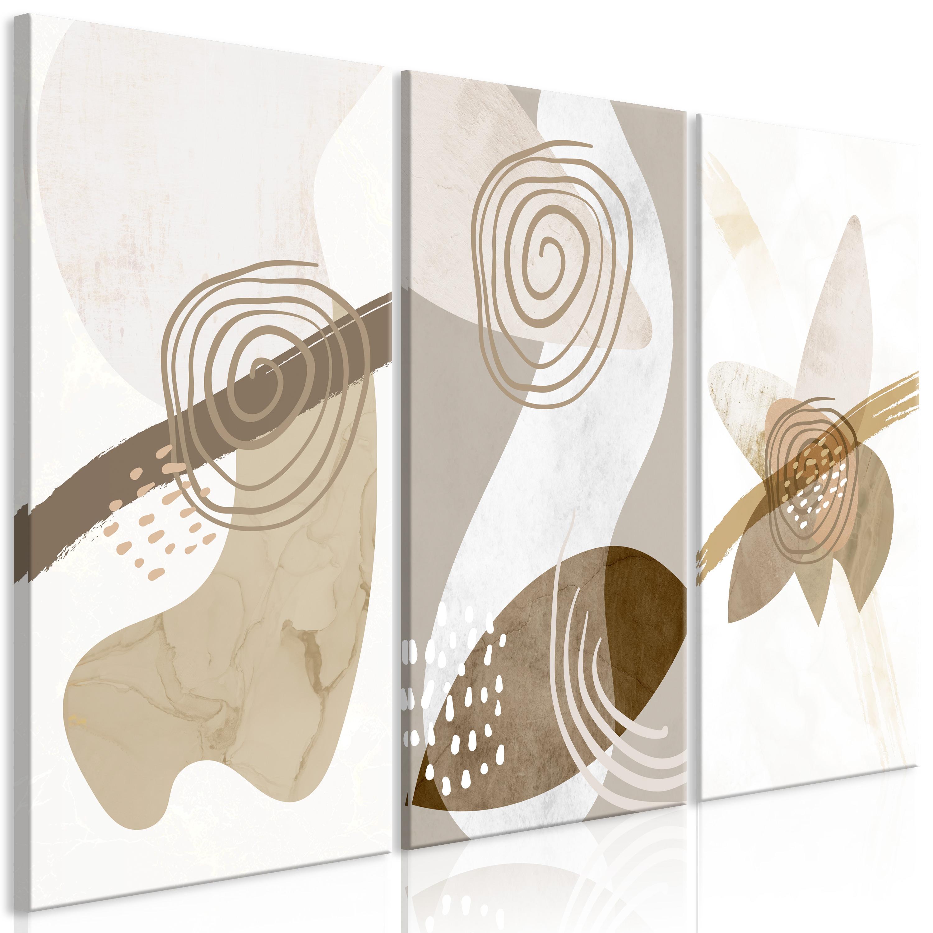 Billede Beige Trio Dele 120 Premium Print