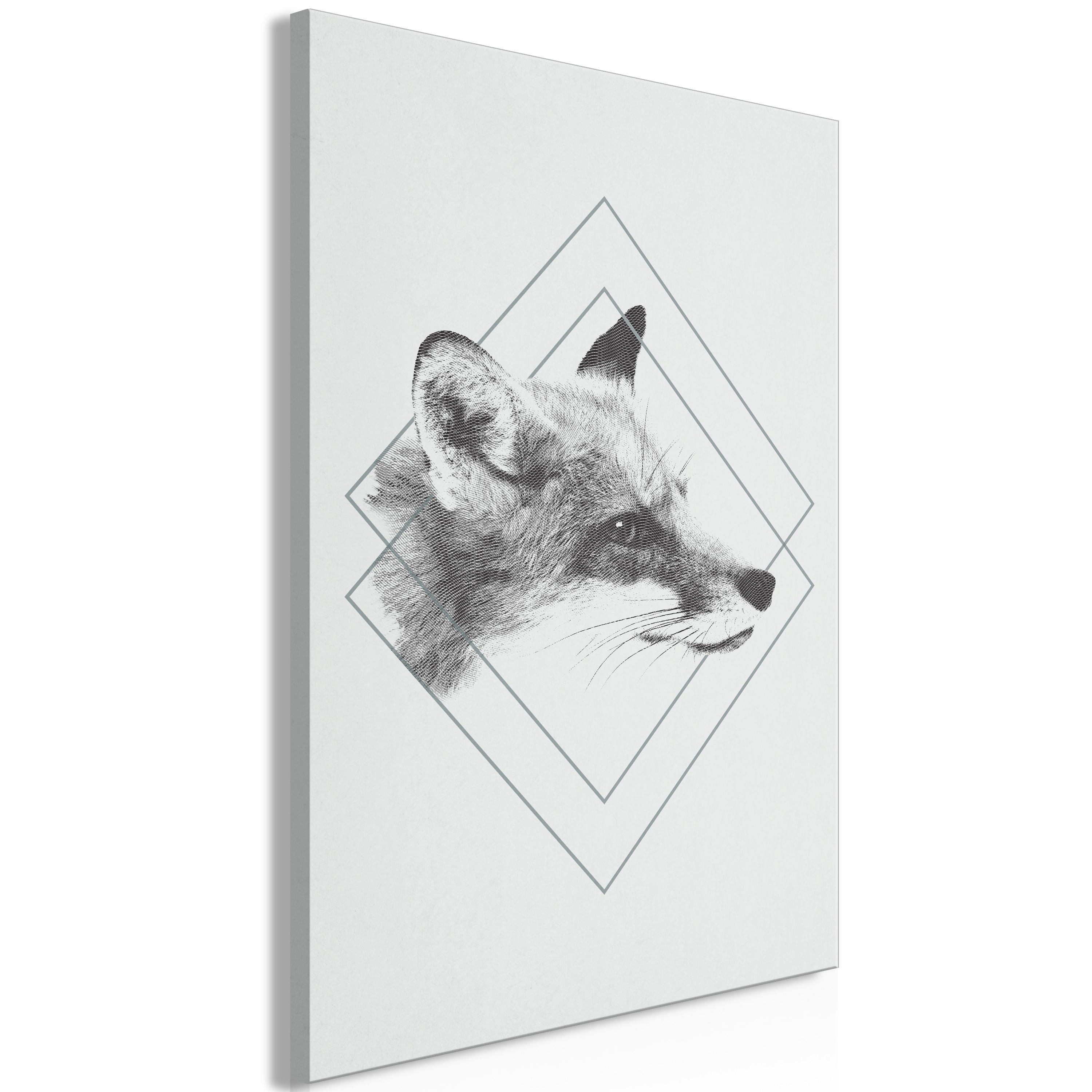 Billede Clever Fox 1 Part Vertical 40 X 60 Cm Premium Print