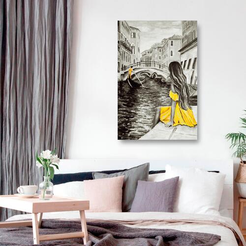 Billede - Far Dreams (1 Part) Vertical Yellow