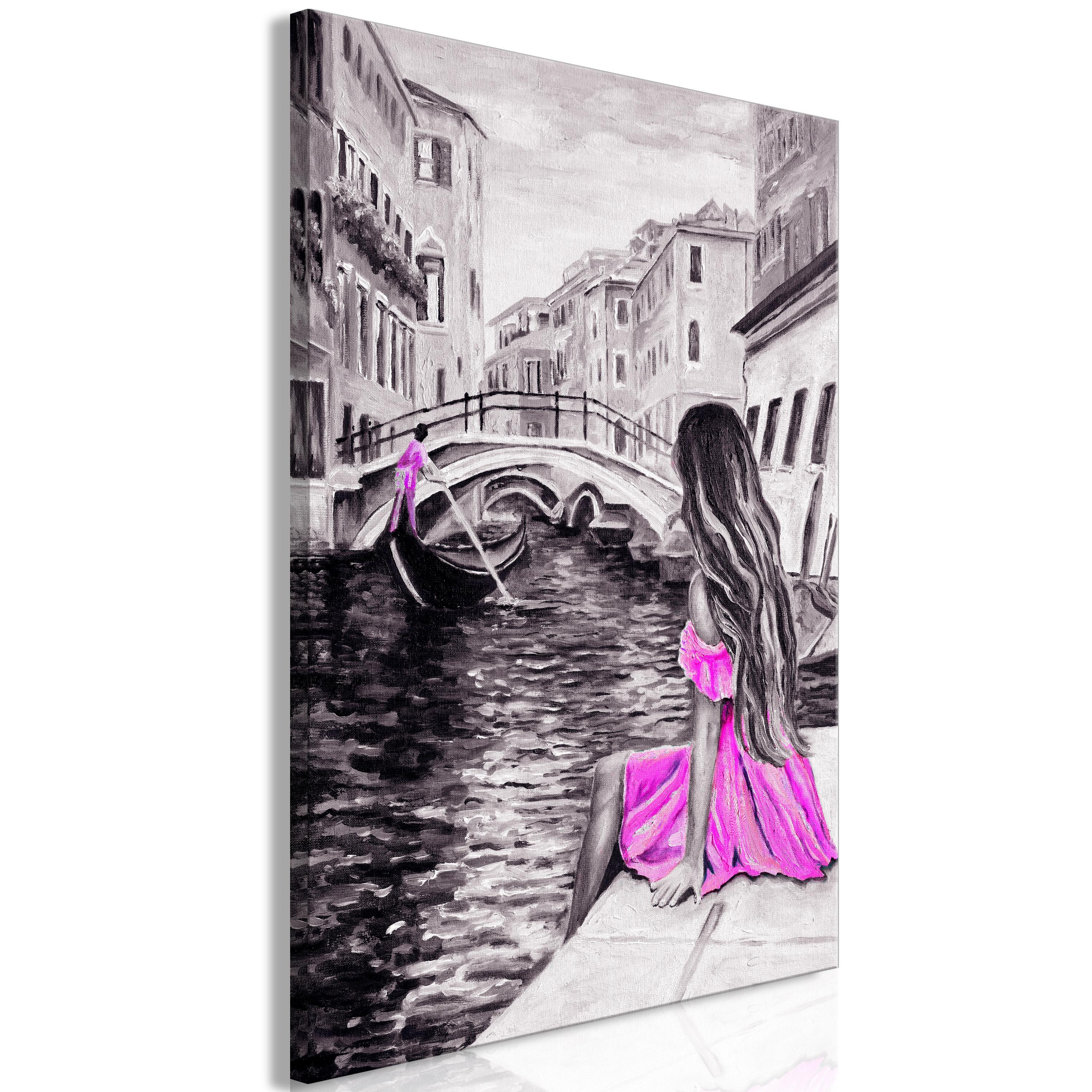Billede - Far Dreams (1 Part) Vertical Pink - 20 x 30 cm - Premium Print billede