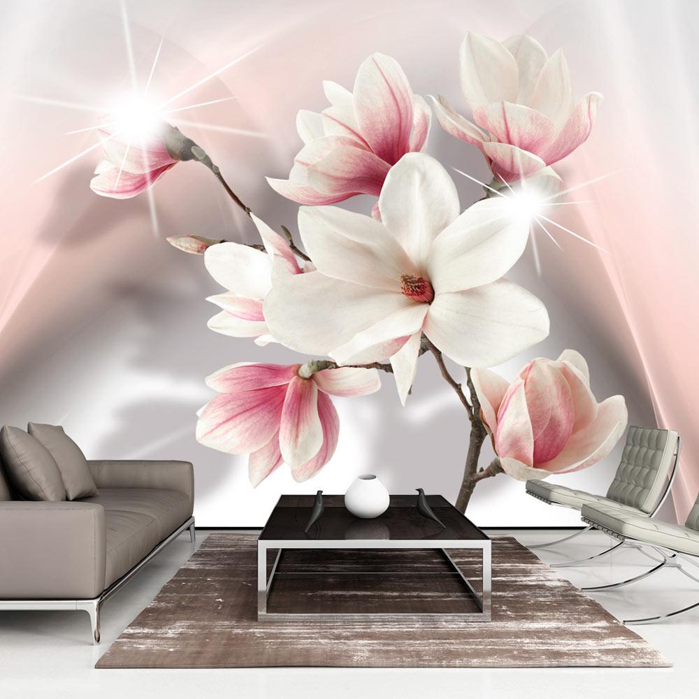 Fototapet - White Magnolias II - 500 x 280 cm - Premium
