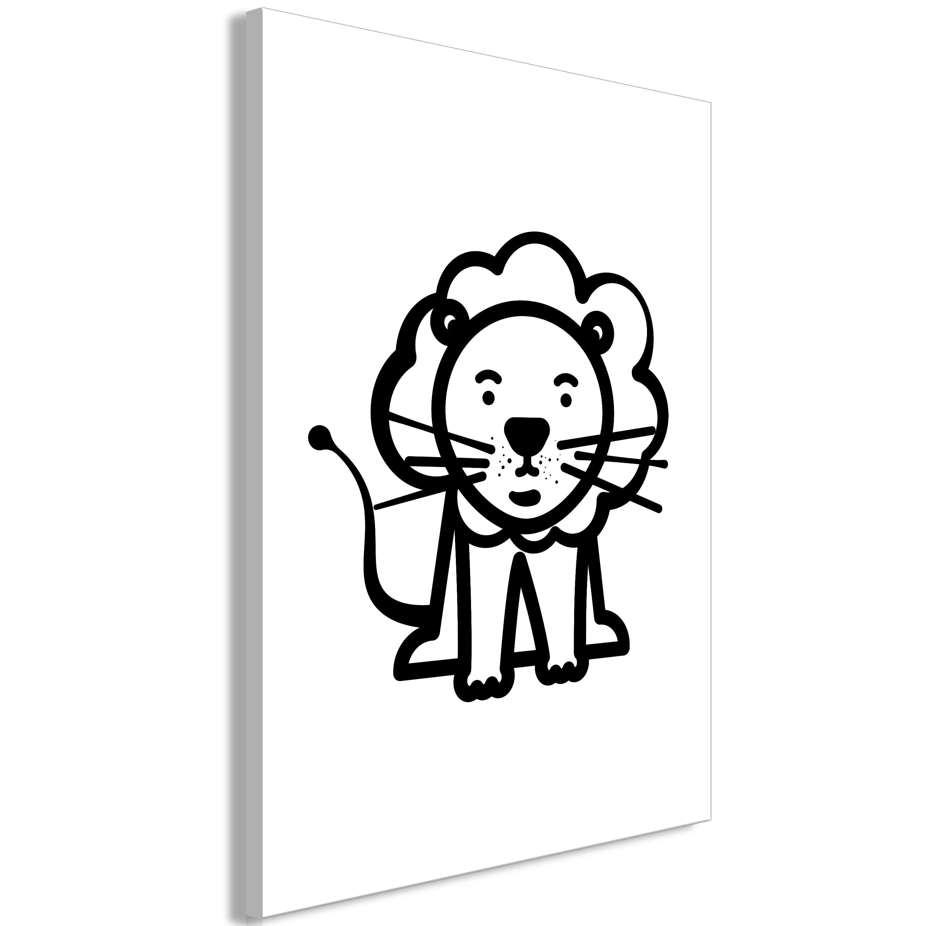 Billede - Little King (1 Part) Vertical - 80 x 120 cm - Premium Print billede