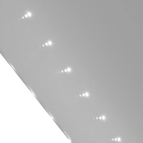 Badeværelsesspejl med LED-lys til væggen 60 x 80 cm (L x H)
