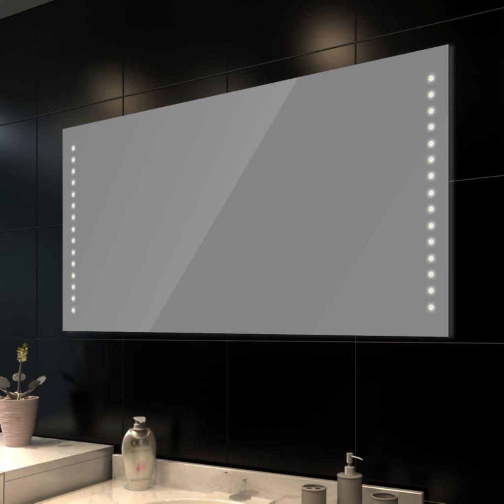 Billede af Badeværelsesspejl med LED-lys til væggen 100 x 60 cm (L x H)