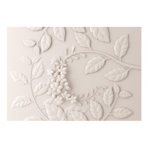 Fototapet Papirblomster - creme