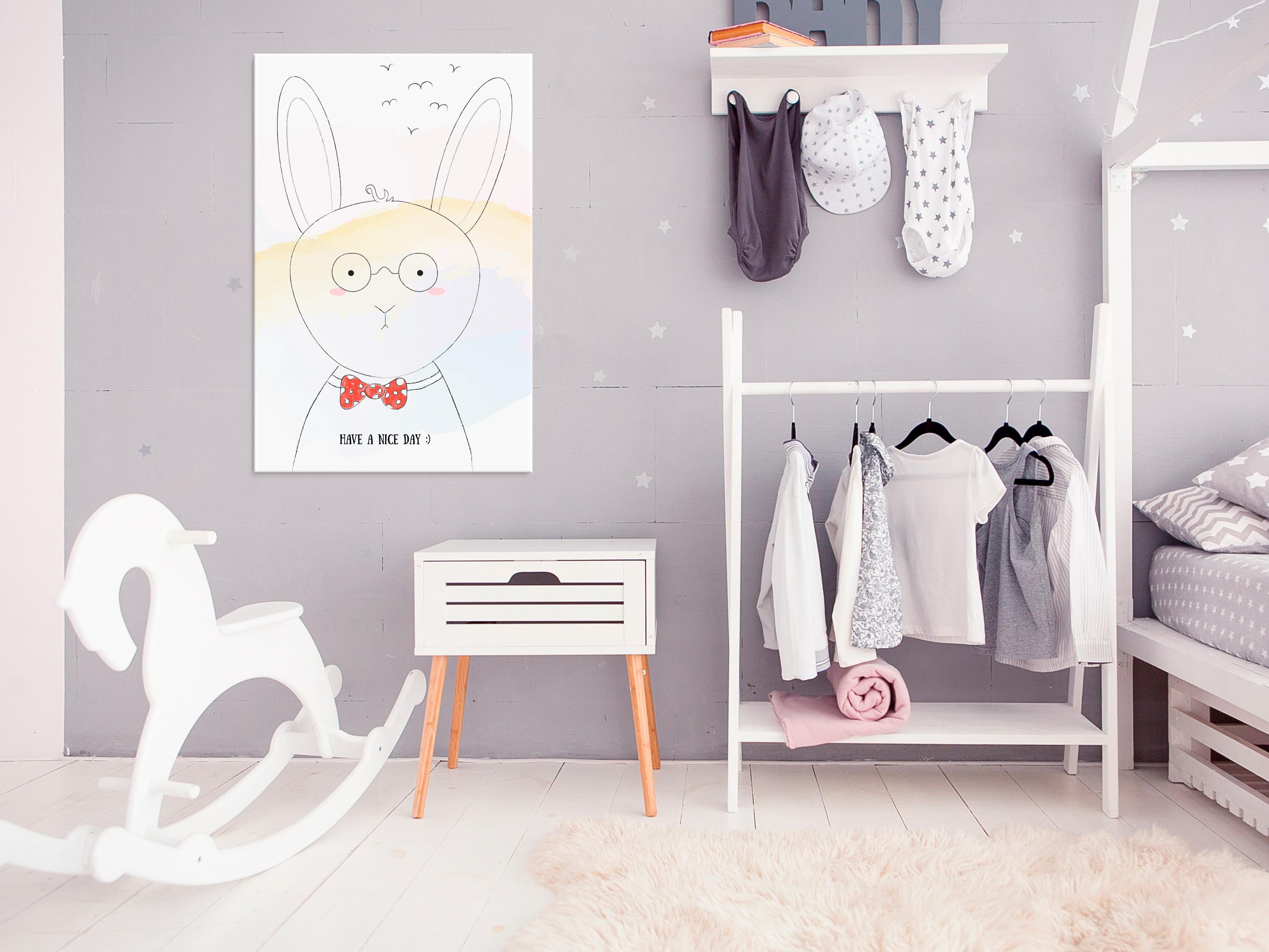 Billede - Greetings from Rabbit (1 Part) Vertical - 20 x 30 cm - Premium Print billede