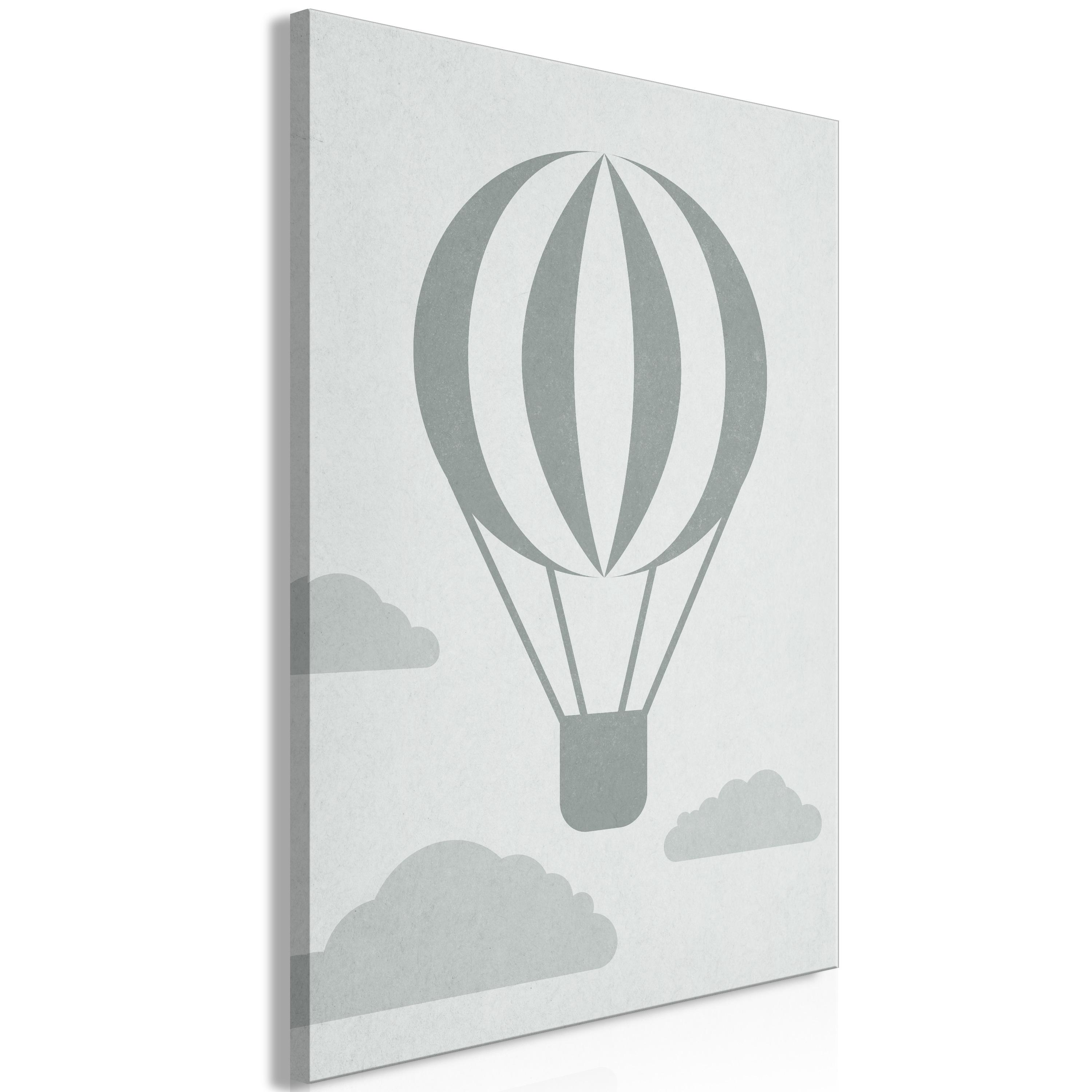 Billede - Balloon Travel (1 Part) Vertical - 40 x 60 cm - Standard billede