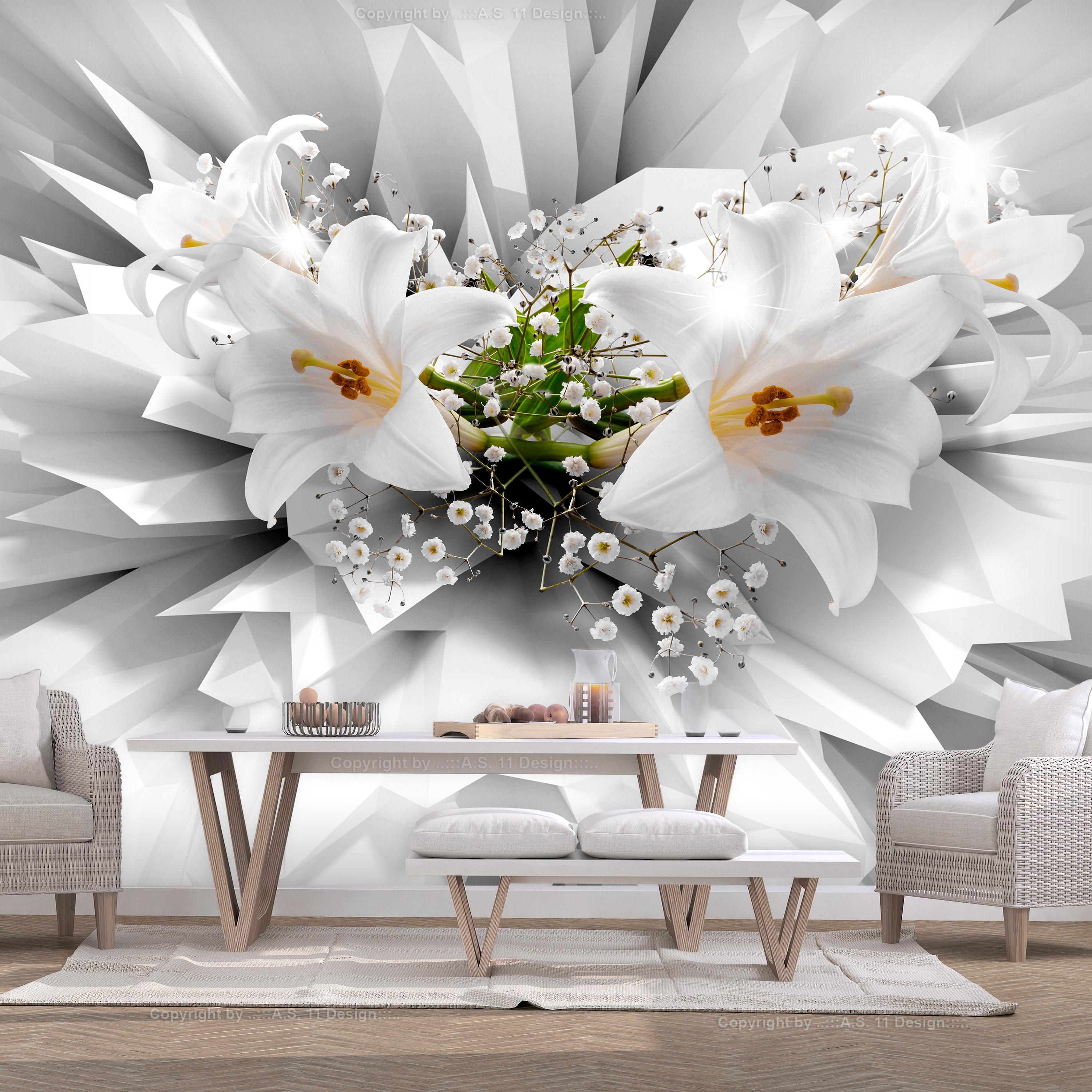Fototapet - Floral Explosion - 200 x 140 cm - Standard billede