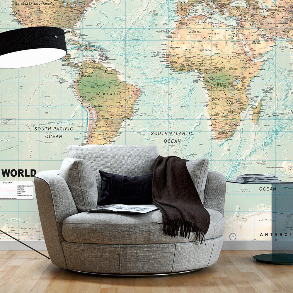 Fototapet - Beautiful World - 98 x 70 cm - Selvklæbende billede