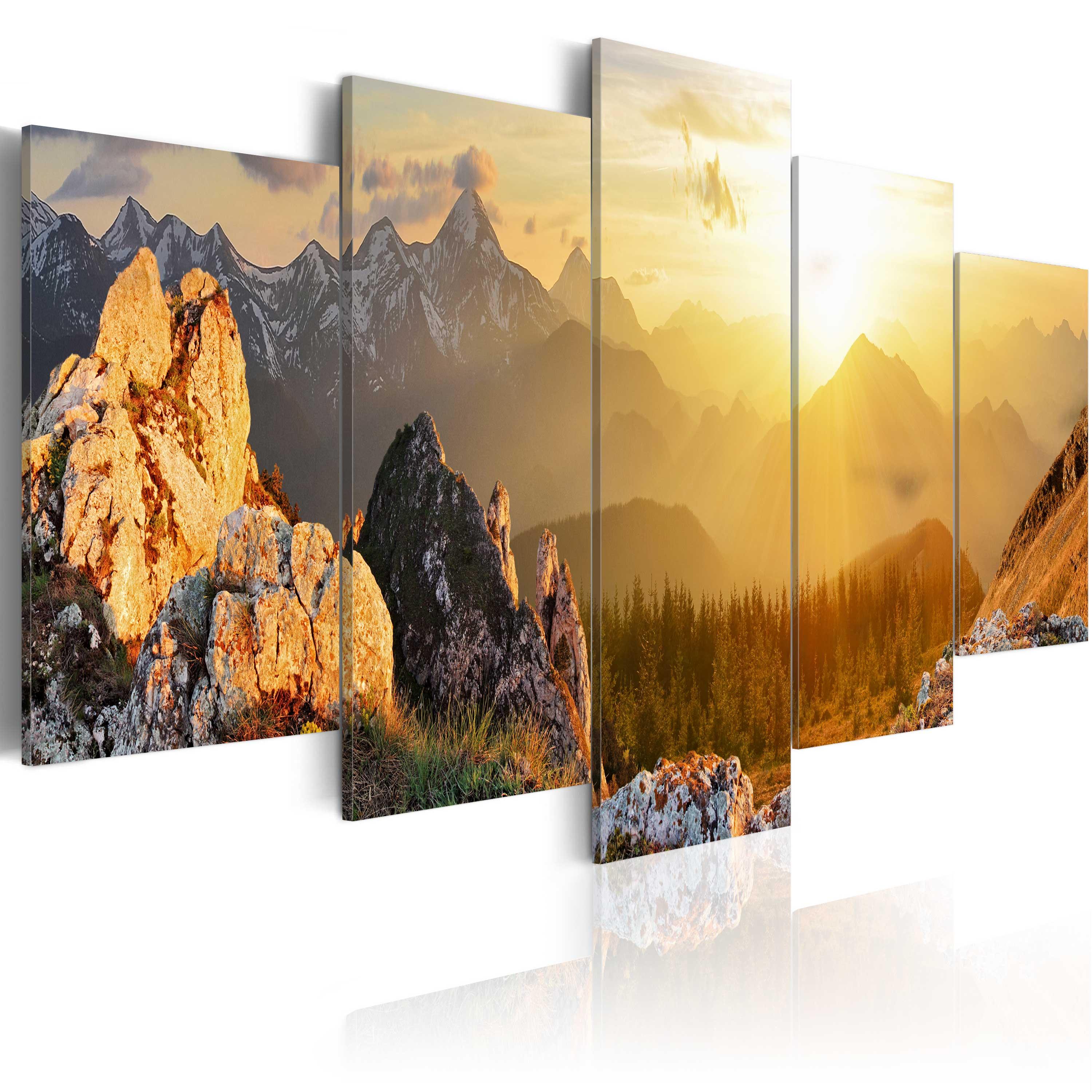 Billede - Sun Salutation - 200 x 100 cm - Standard billede