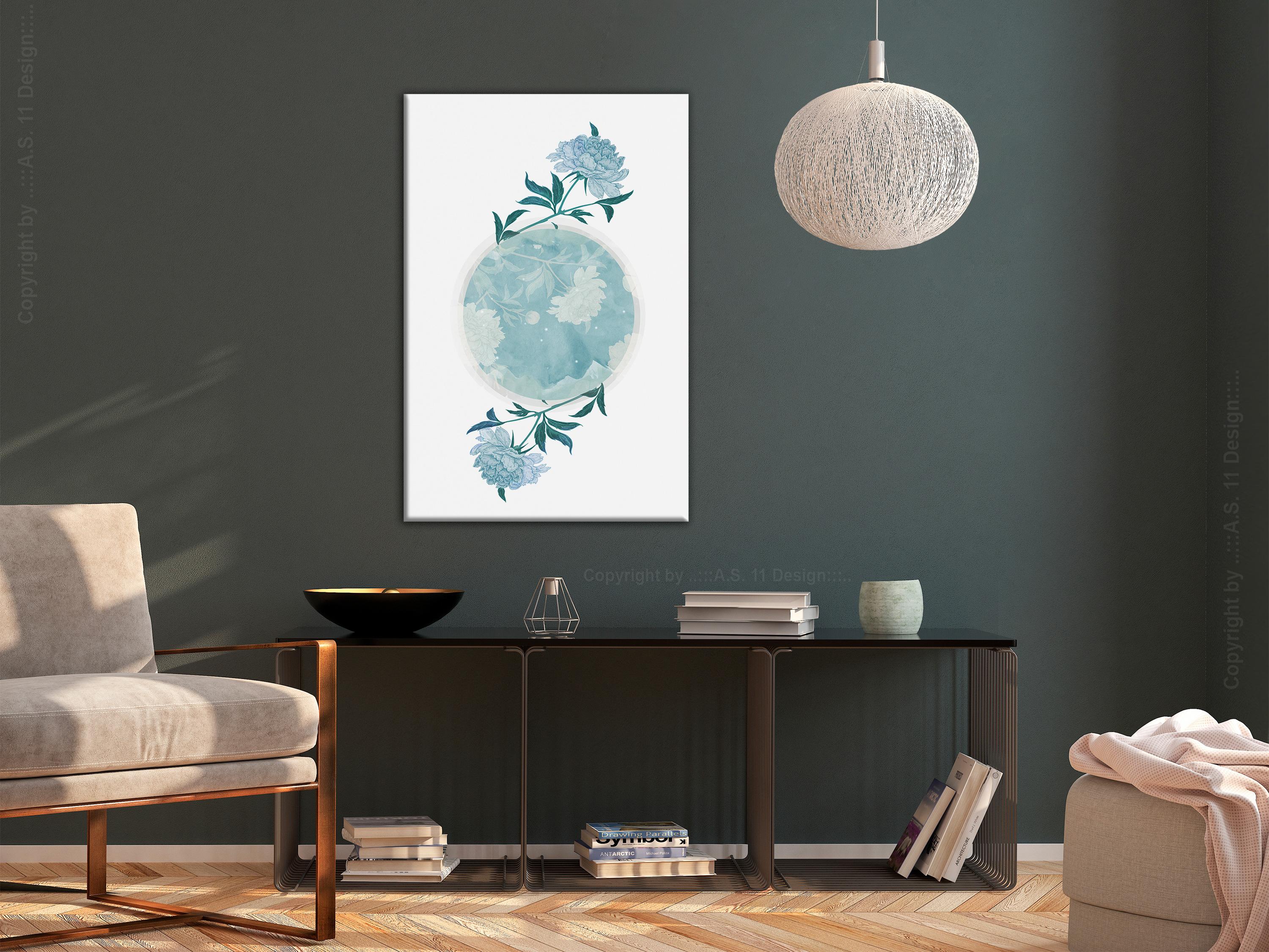 Billede - Floral Planet (1 Part) Vertical - 40 x 60 cm - Standard