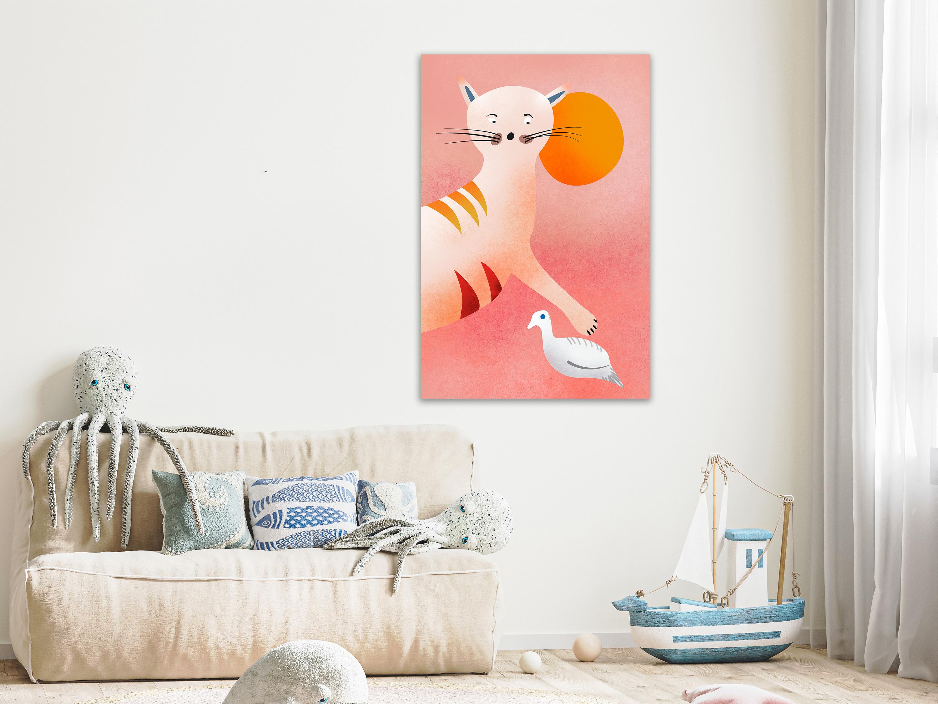 Billede - Young Tiger (1 Part) Vertical - 40 x 60 cm - Premium Print billede