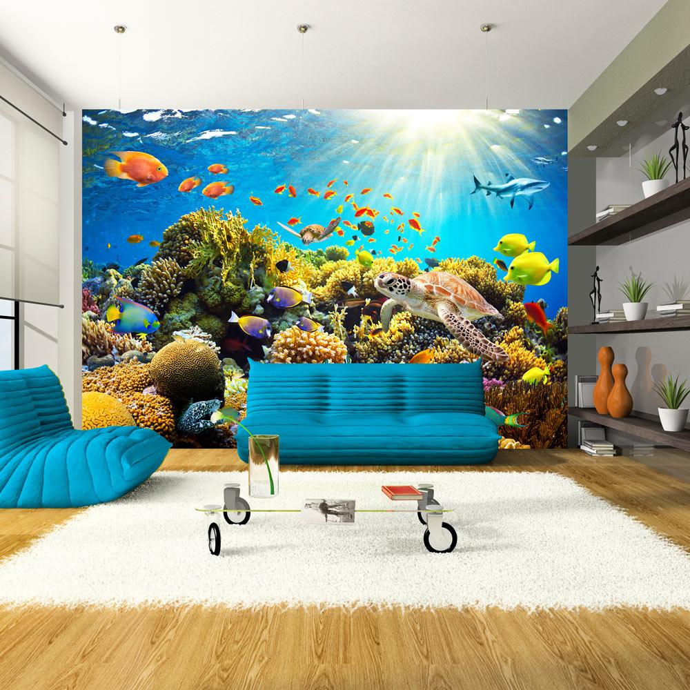 Fototapet - Underwater Land - 400 x 280 cm - Standard billede