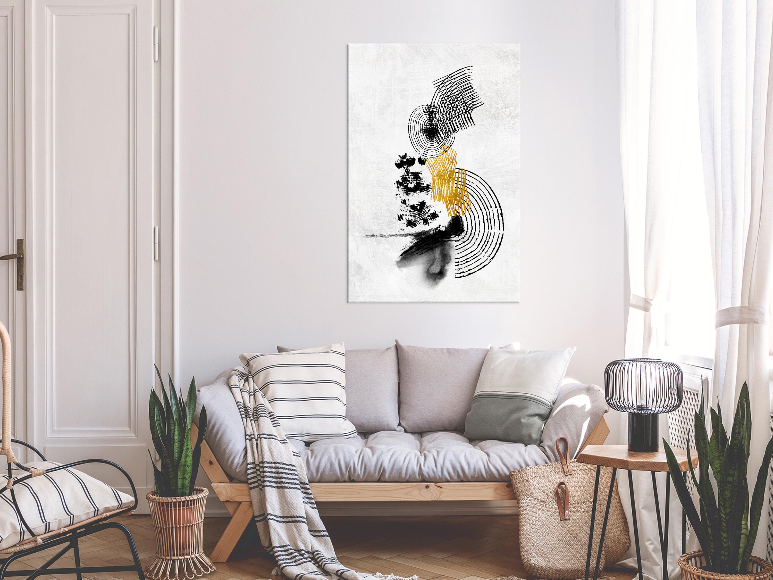 Billede - Landscape With the Sun (1 Part) Vertical - 40 x 60 cm - Standard billede