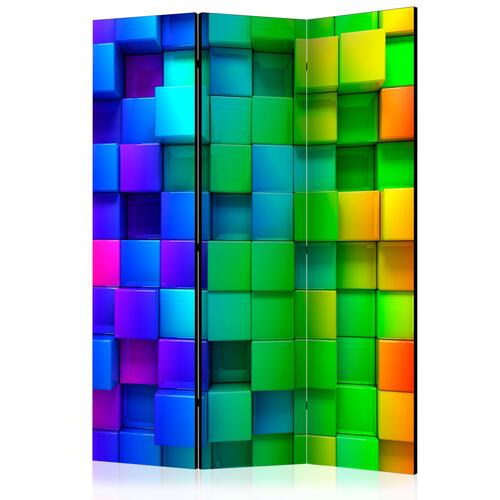 Skærmvæg - Colourful Cubes