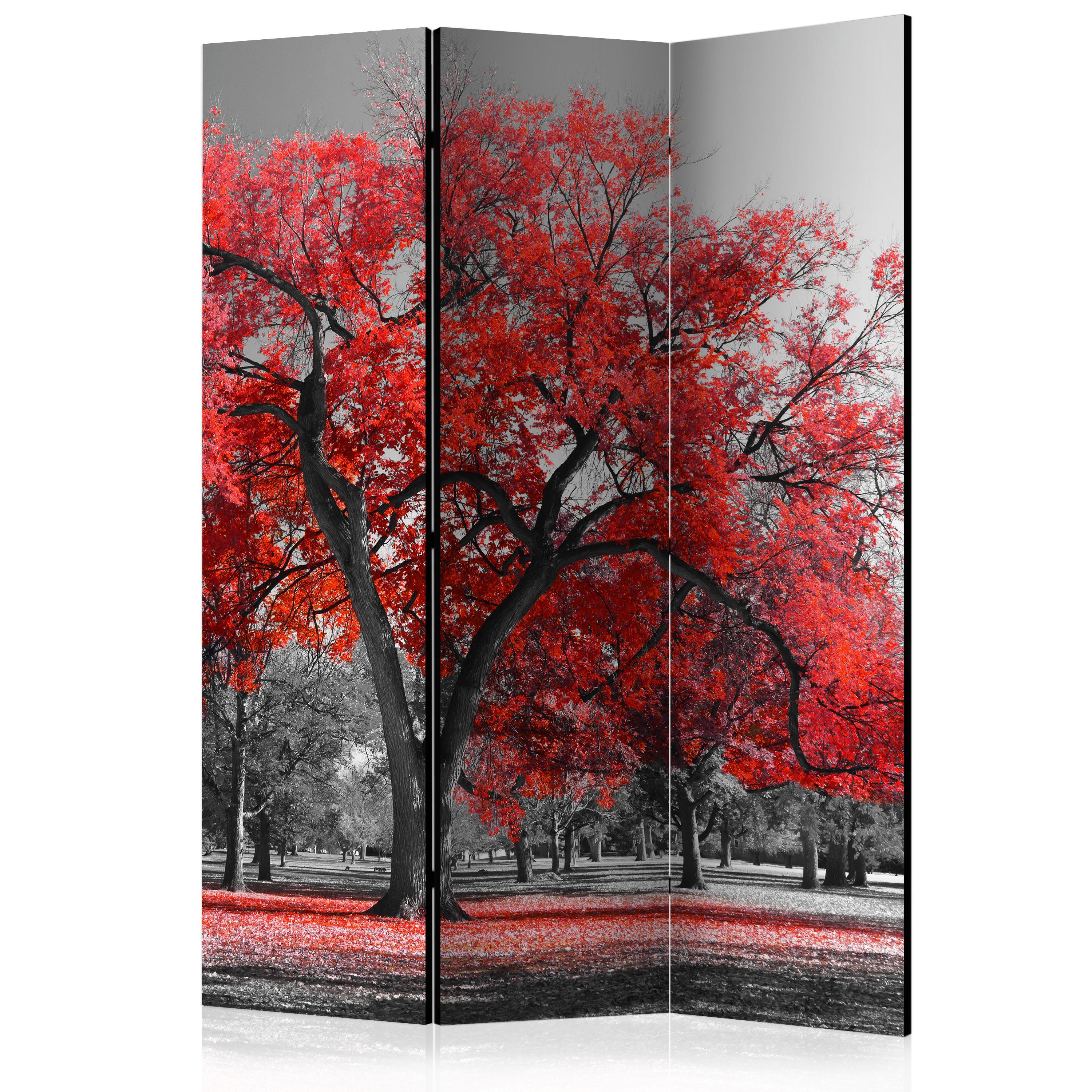 Skærmvæg – Autumn in the Park – 135 x 172 cm – Dobbeltsidet