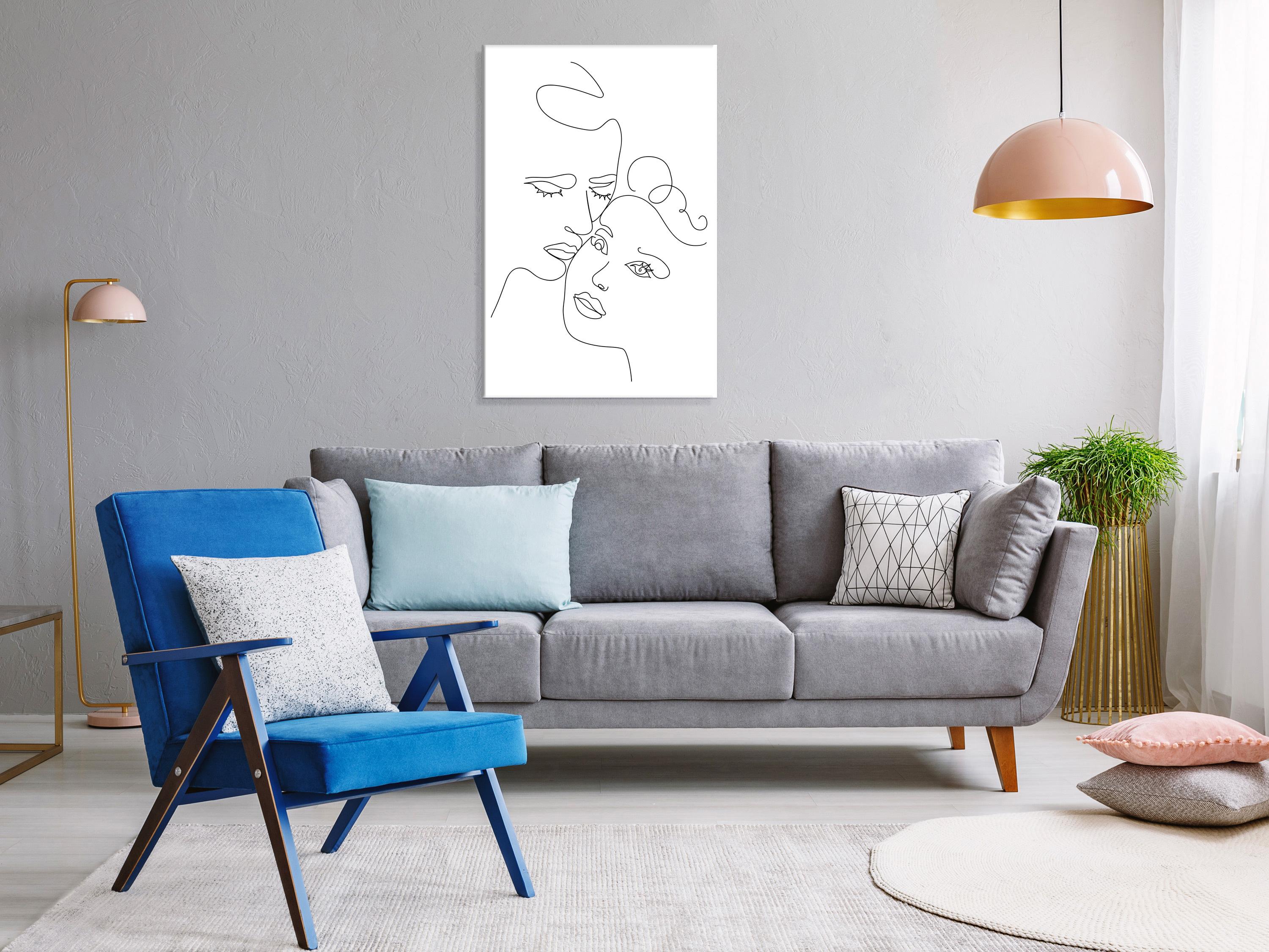 Billede - Lovers (1 Part) Vertical - 60 x 90 cm - Premium Print billede