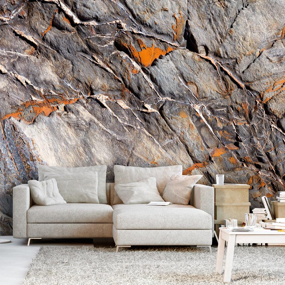 Fototapet - Mountain Bastion - 294 x 210 cm - Selvklæbende billede