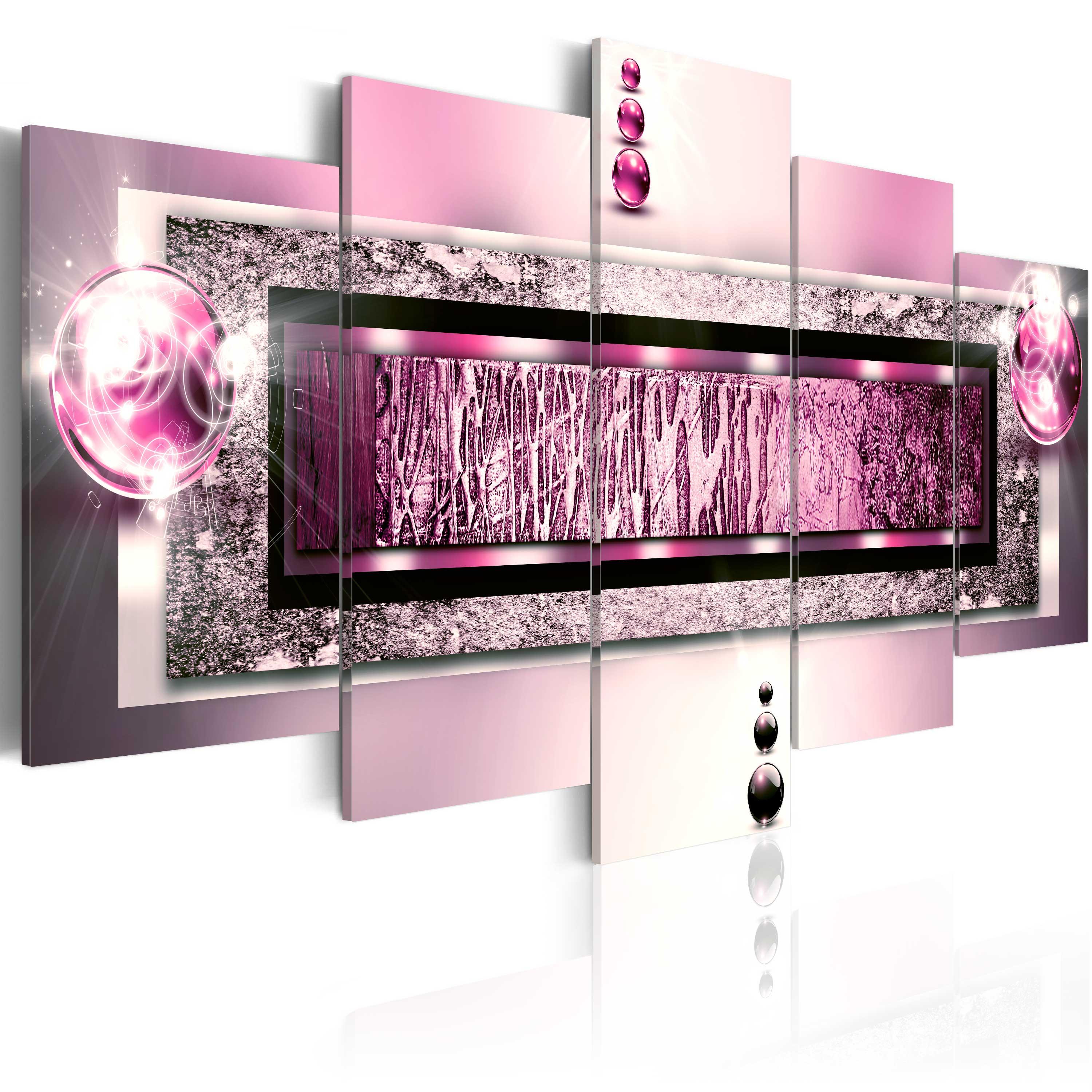 Billede - Cyclamen dream - 100 x 50 cm - På italiensk lærred billede