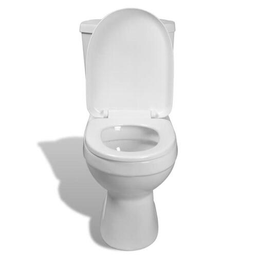 Toilet med cisterne hvid