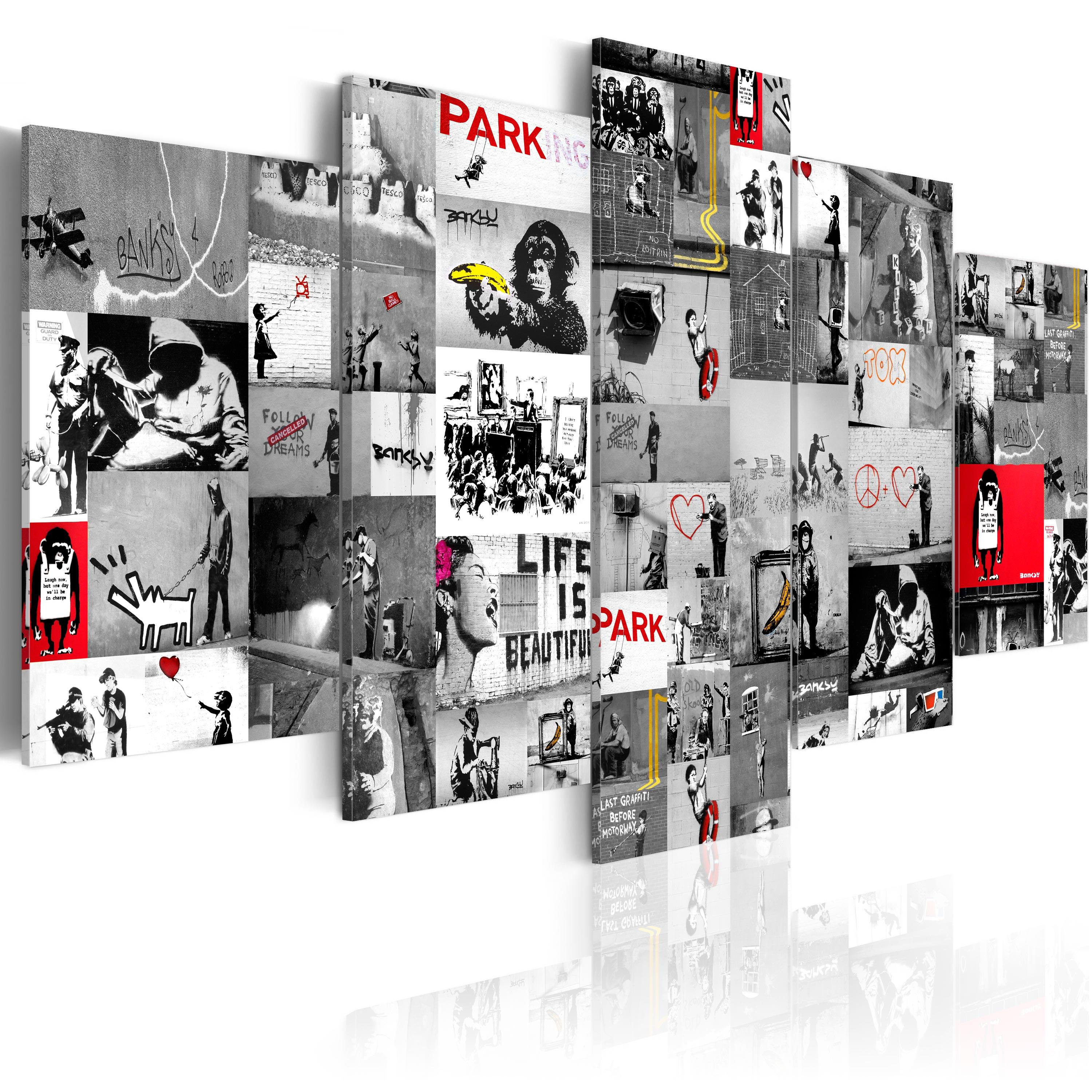 Billede - Street Art: Banksy IV - 200 x 100 cm - Standard billede
