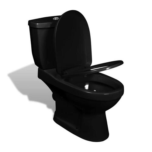 Toilet med cisterne sort