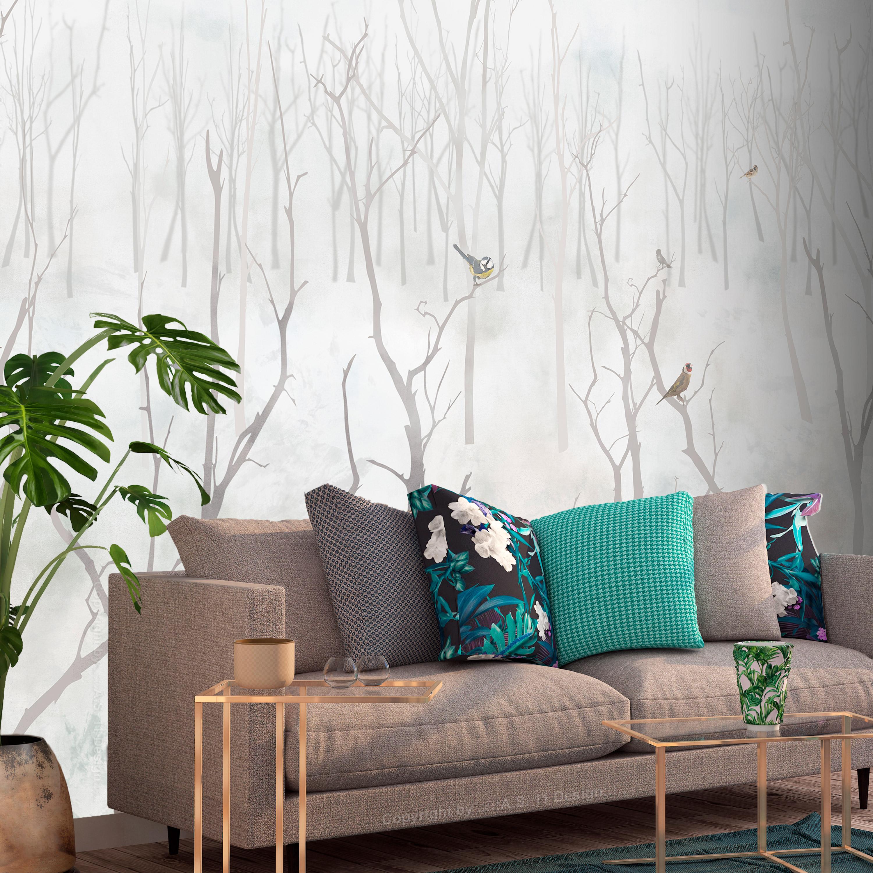 Fototapet - Winter Forest - 300 x 210 cm - Standard billede