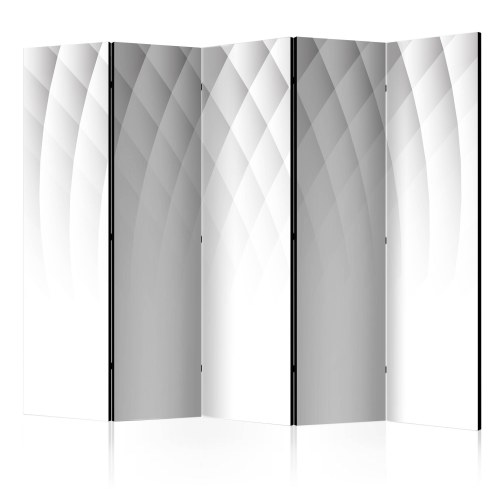 Skærmvæg Lysets struktur II 225 x 172 cm - 5-panel abstrakt rumdeler