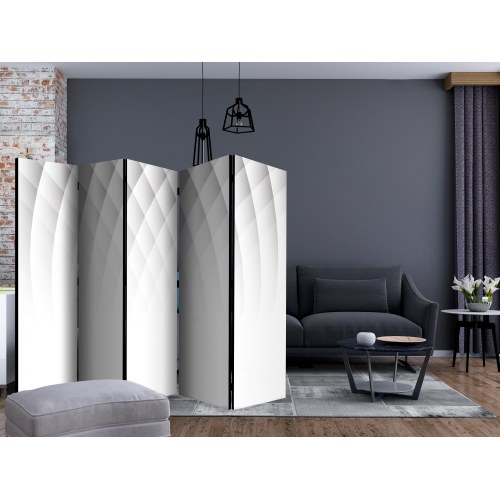 Skærmvæg Lysets struktur II 225 x 172 cm - 5-panel abstrakt rumdeler