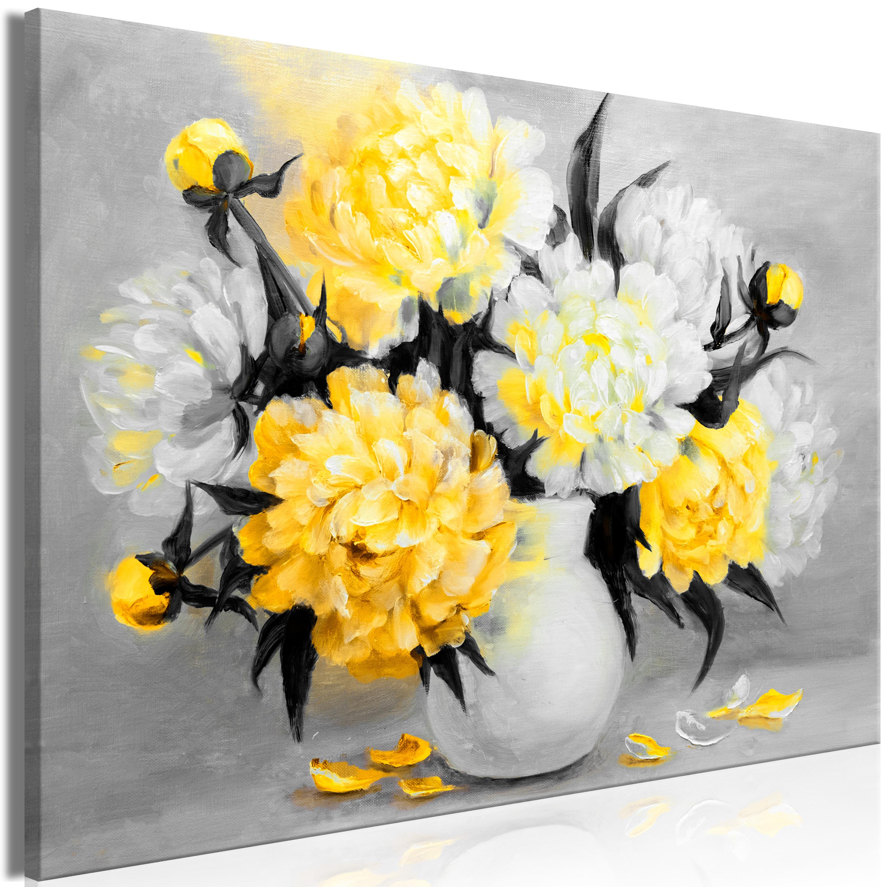 Billede - Fragrant Colours (1 Part) Wide Yellow - 60 x 40 cm - Standard billede