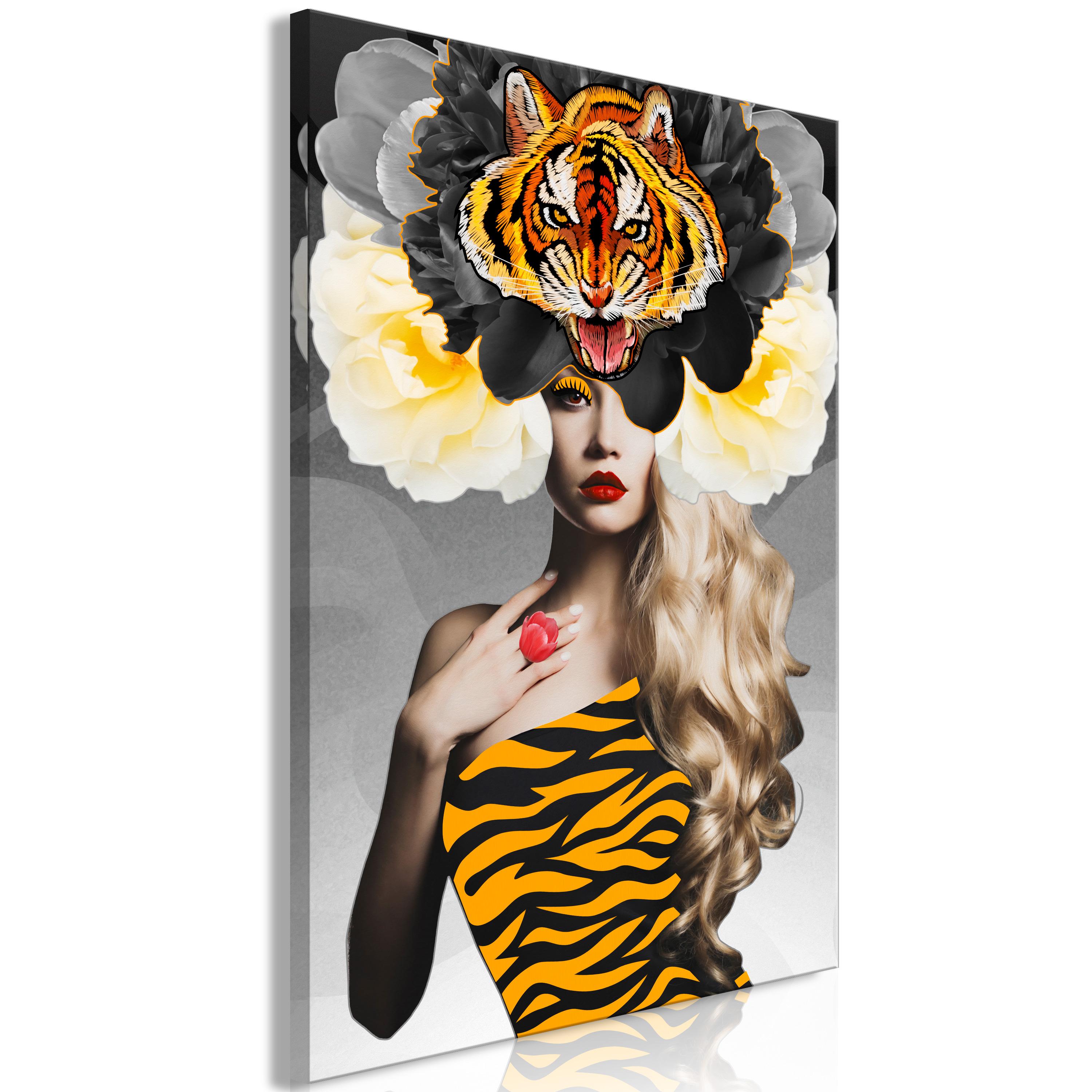 Billede - Eye of the Tiger (1 Part) Vertical - 40 x 60 cm - Standard billede