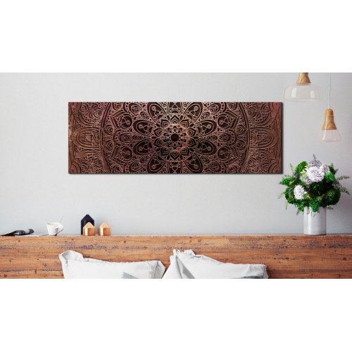 Lærredsbillede Mandala: Amber Silence