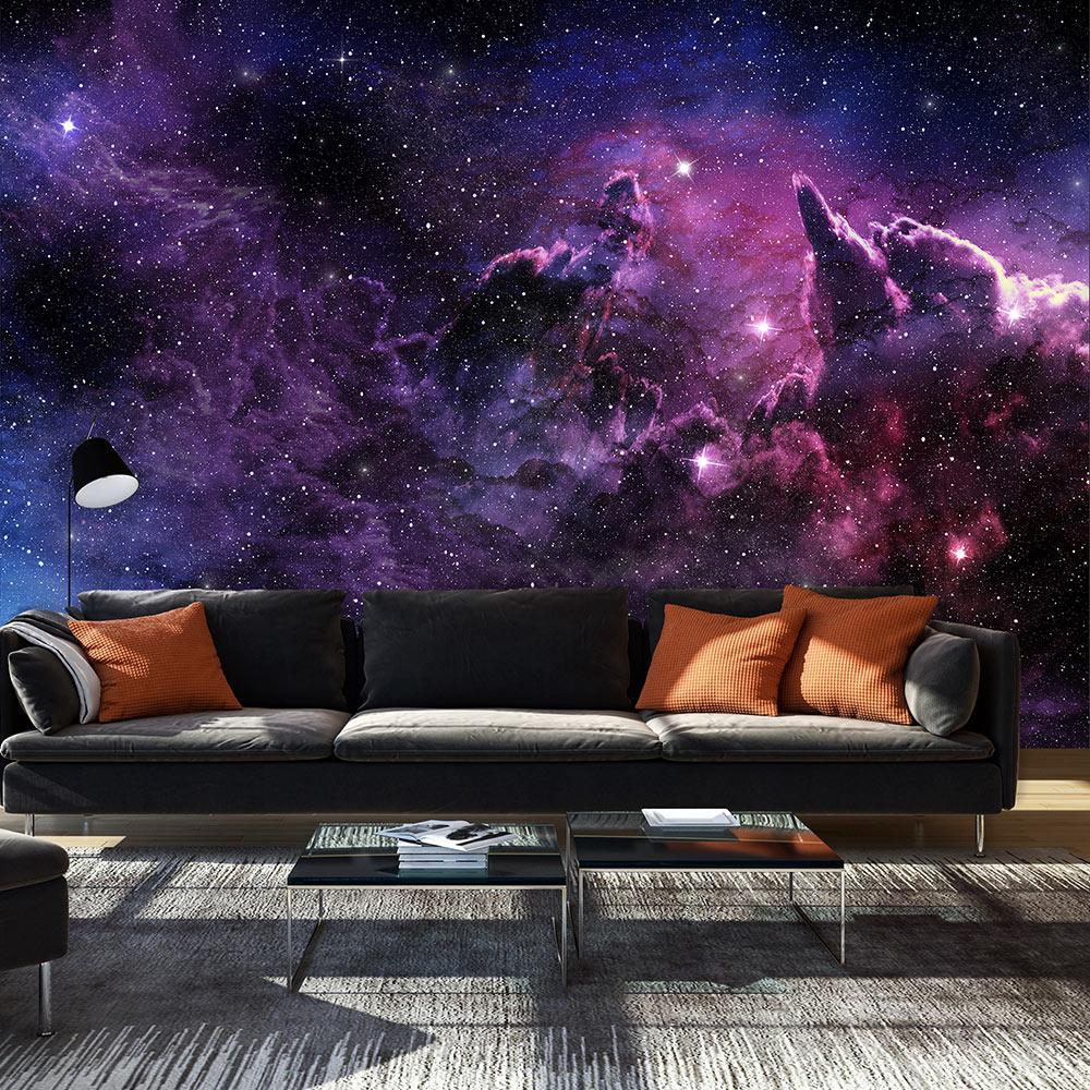 Fototapet - Purple Nebula - 245 x 175 cm - Selvklæbende billede