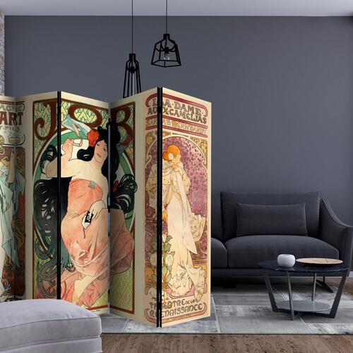 Skærmvæg - Alphonse Mucha. Women's II