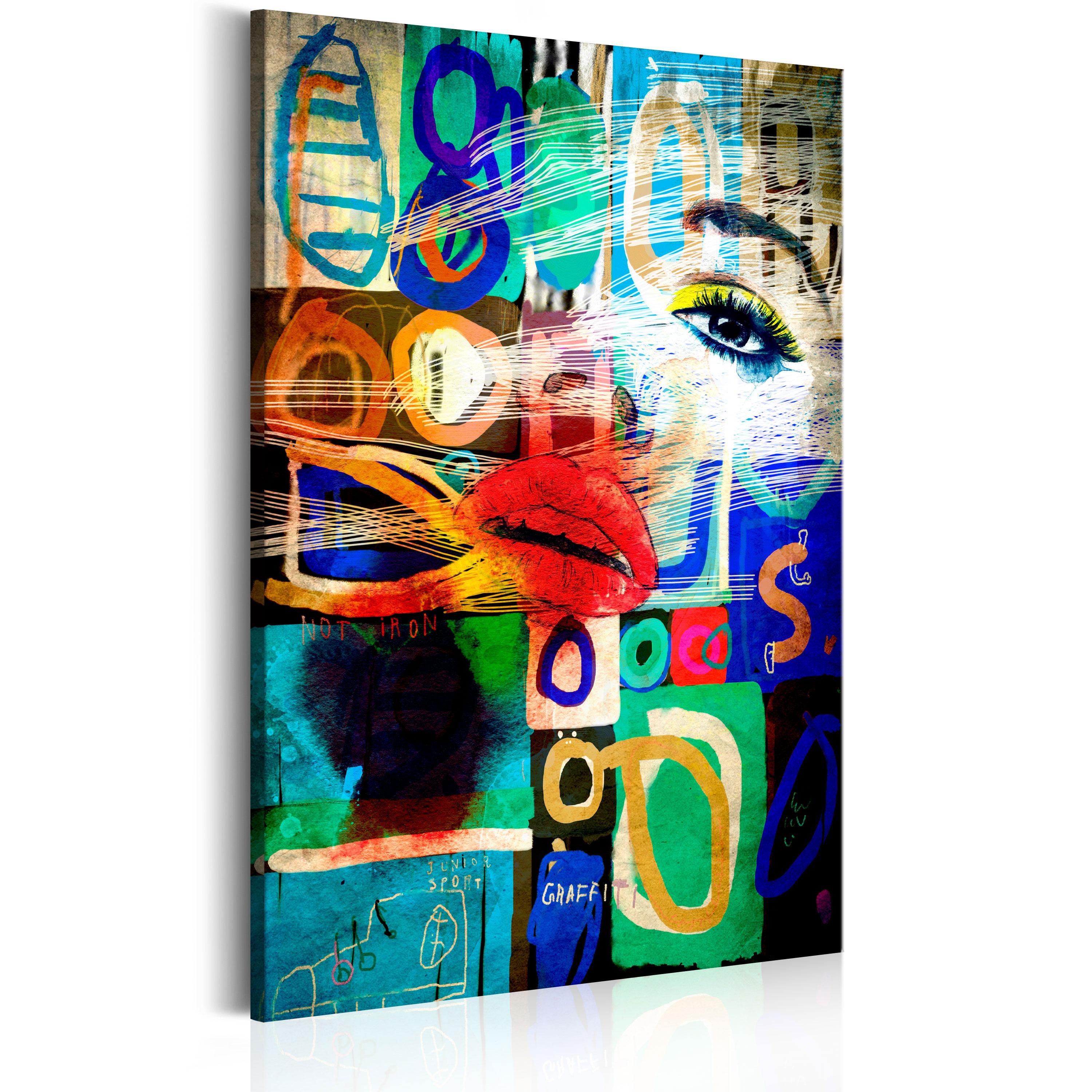 Billede - Kiss of Modernity - 40 x 60 cm - Standard billede