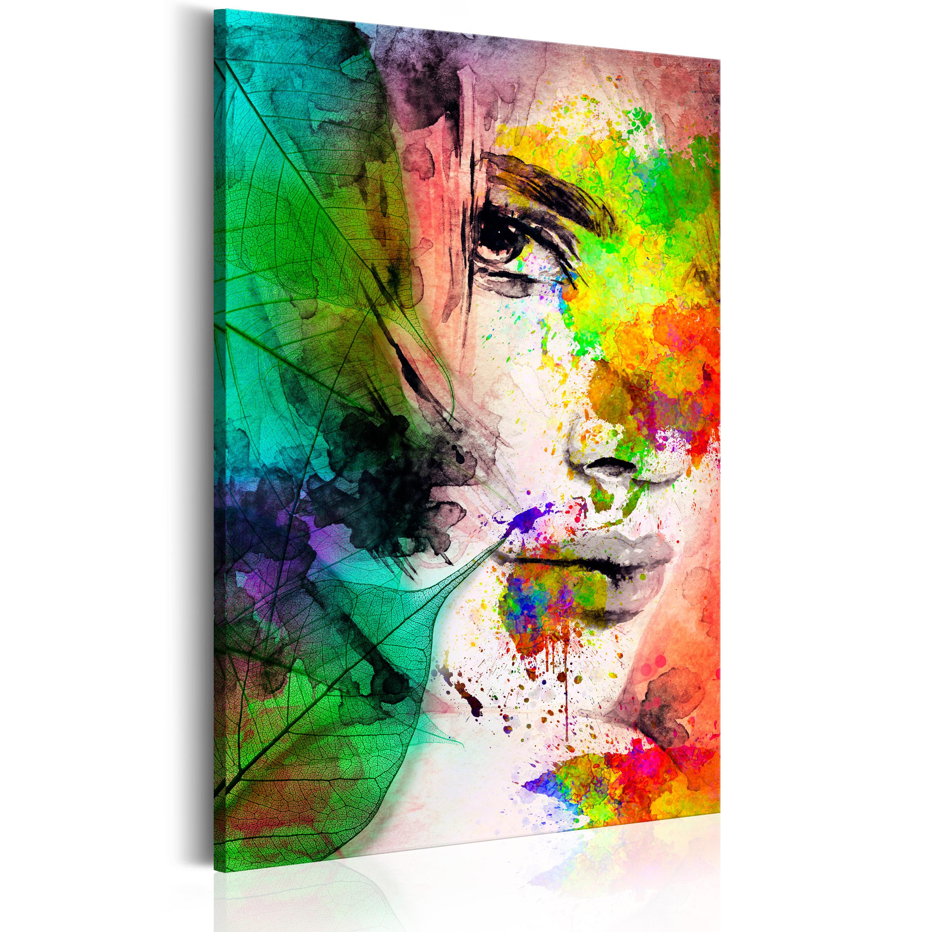 Billede - Colors of Feminity - 60 x 90 cm - På italiensk lærred billede
