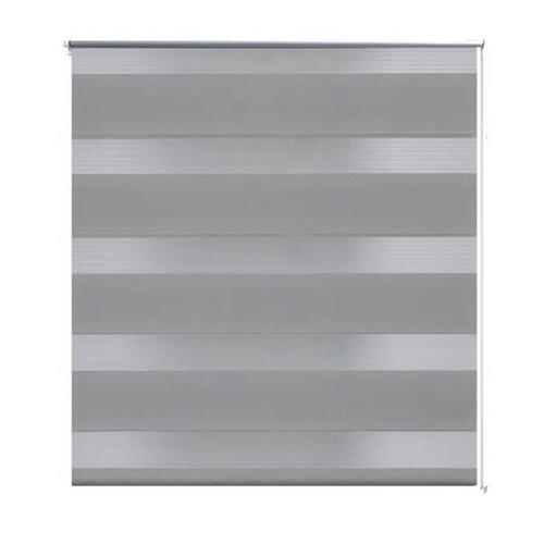 Rullegardin i zebradesign 140 x 175 cm grå