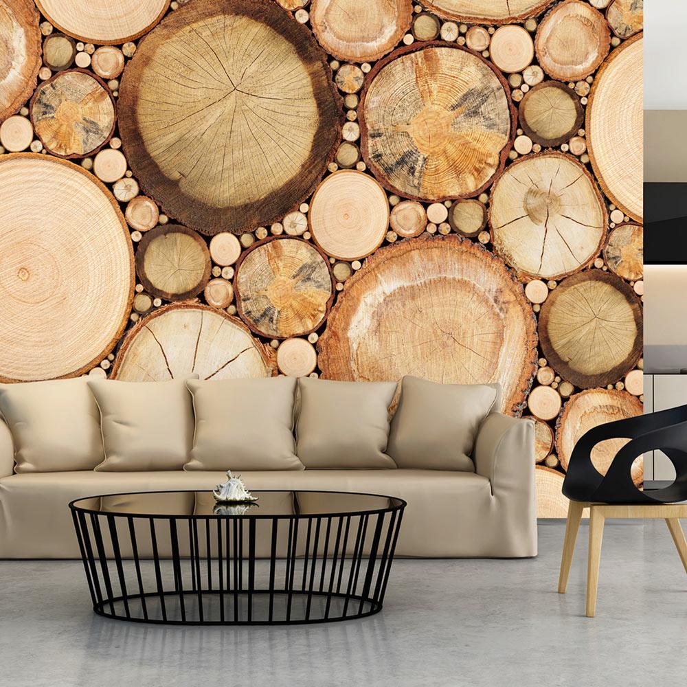 Fototapet - Wood grains - 400 x 280 cm - Standard billede