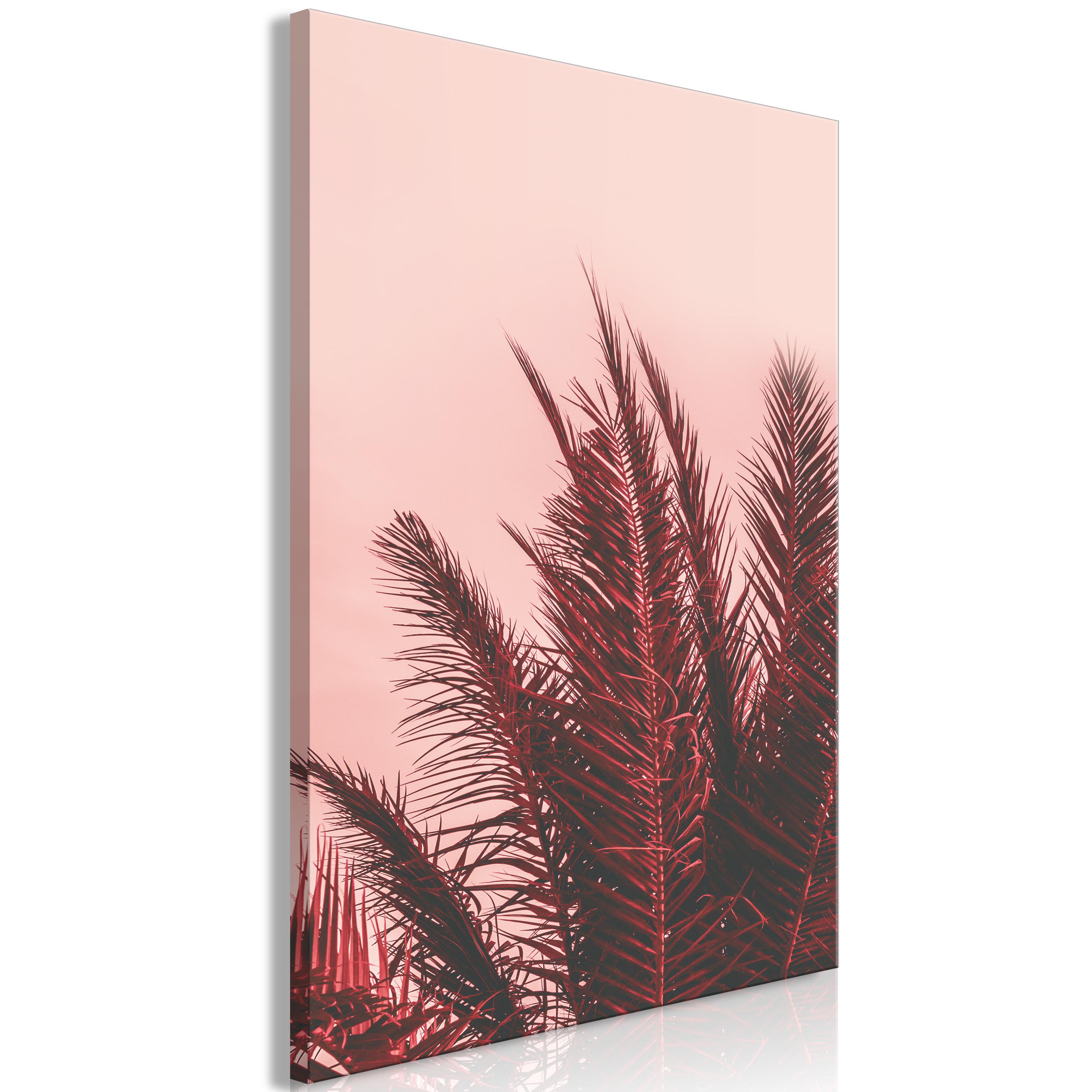 Billede - Palm Trees at Sunset (1 Part) Vertical - 40 x 60 cm - Premium Print billede