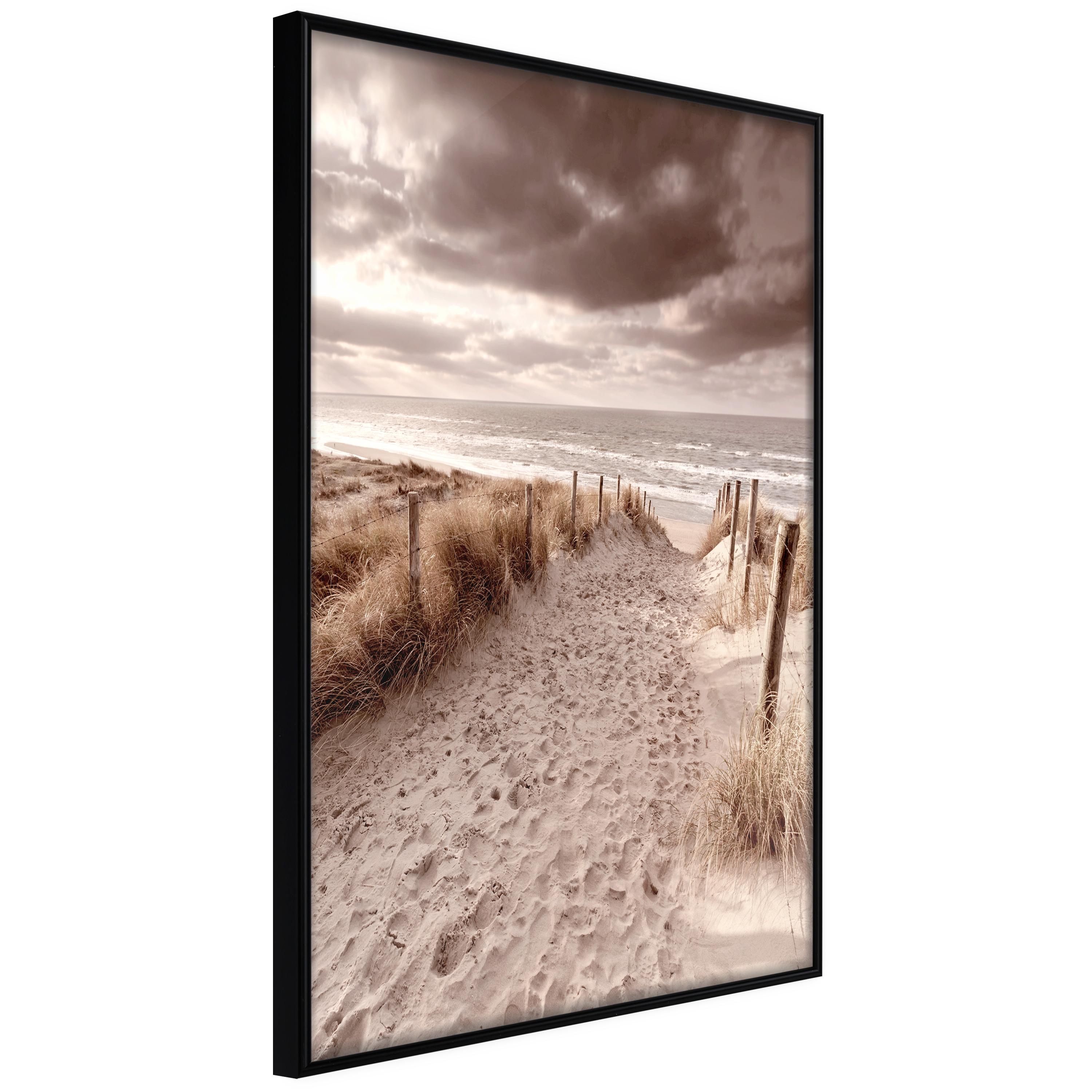 Plakat - Distant Dune - 20 x 30 cm - Sort ramme billede