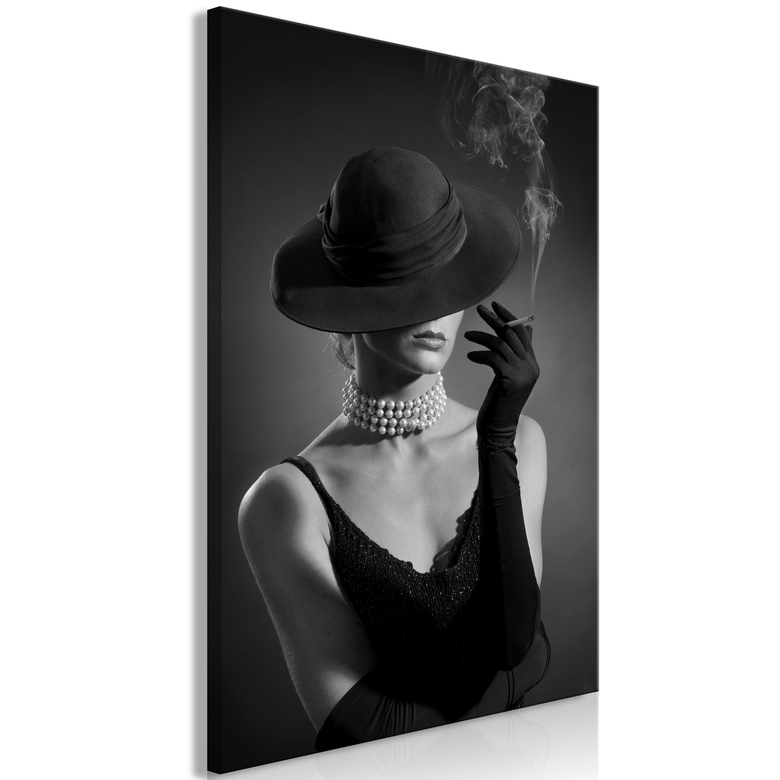 Lærredsbillede Black Elegance lodret - 80 x 120 cm - Premium Print billede