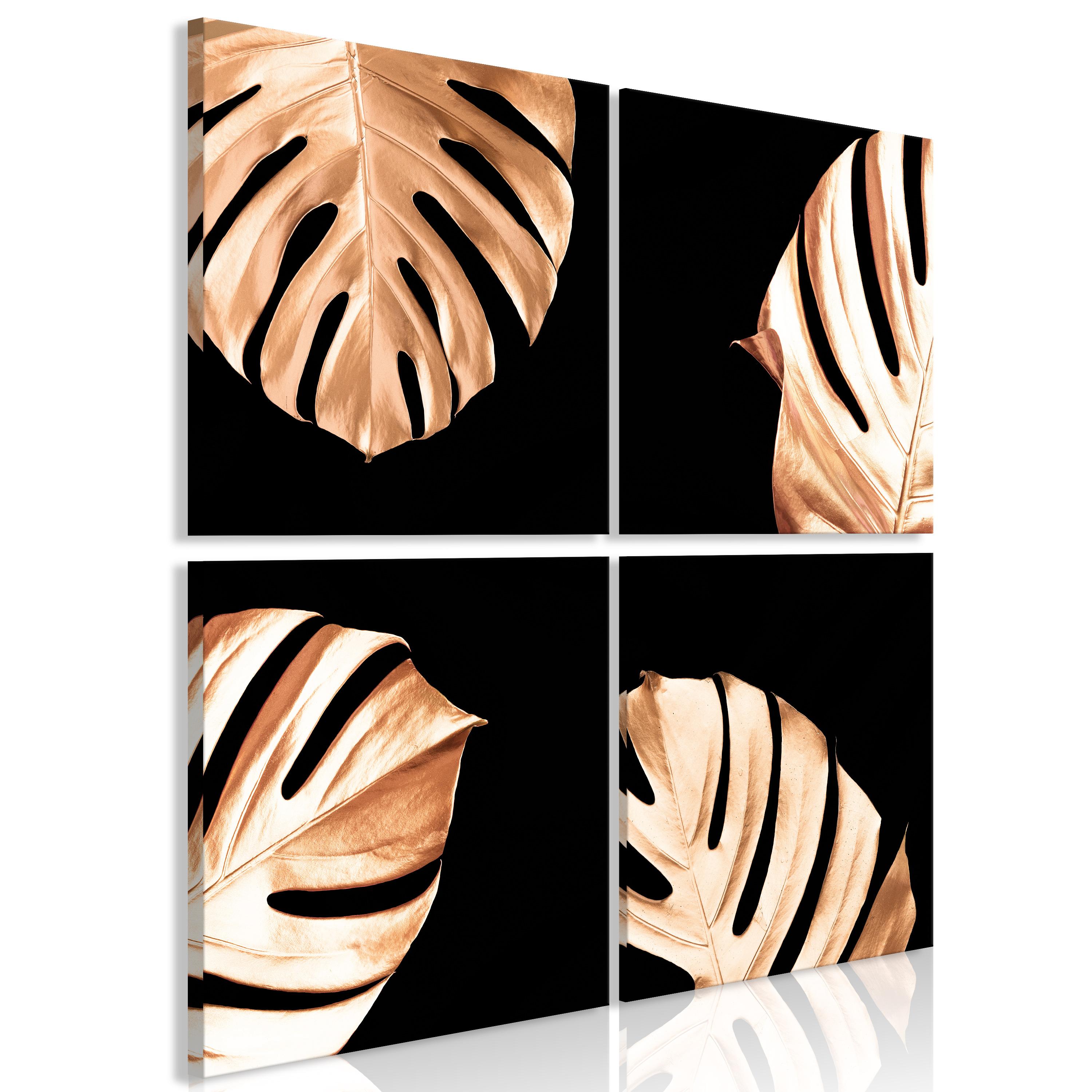 Billede - Golden Monsters (4 dele) - 40 x 40 cm - Premium Print billede